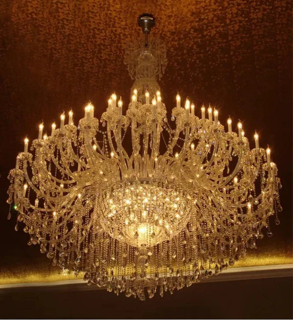 Extra Large Classic Traditional Crystal Chandelier - 60/72/90 Lights for Hotel, Showroom, Foyer, Wedding Hall, Coffee Shop | Elegant Lighting for Luxury Interiors, Event Venues & Commercial Spaces