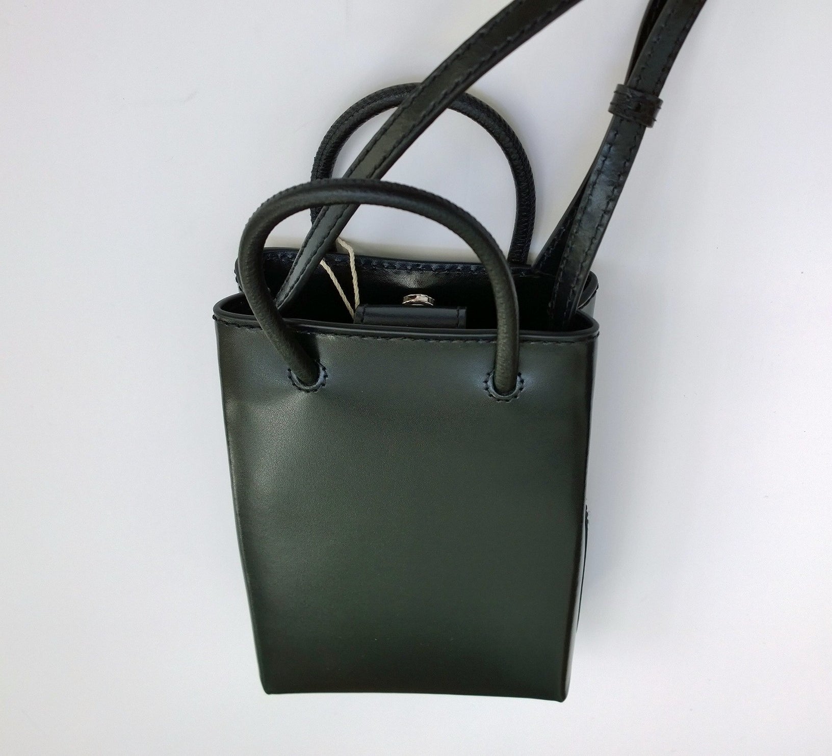 Balenciaga x Simpsons Black Leather Phone Bag Crossbody Purse for Women - Fashionable Small Shoulder Bag for iPhone, Wallet & Essentials - Perfect for Parties, Travel & Daily Use