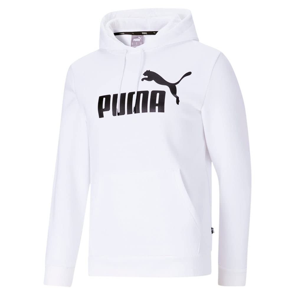 PUMA Men's Essentials Big Logo Fleece Hoodie - Soft & Warm Pullover Sweatshirt for Casual Wear, Gym, and Outdoor Activities