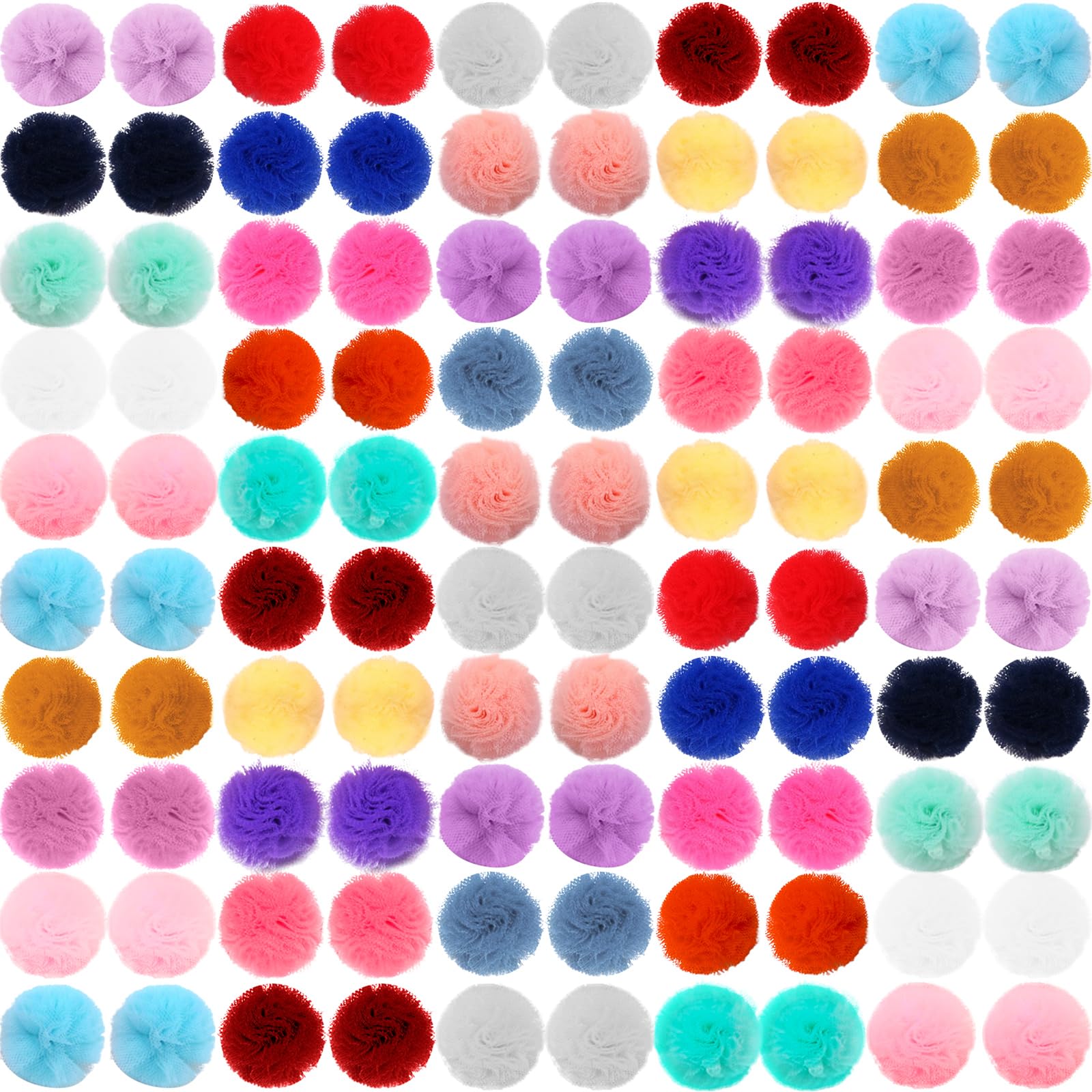 **Colorful Small Dog Bows with Ball Design - 24pcs Pet Grooming Hair Accessories for Puppies, 0.78