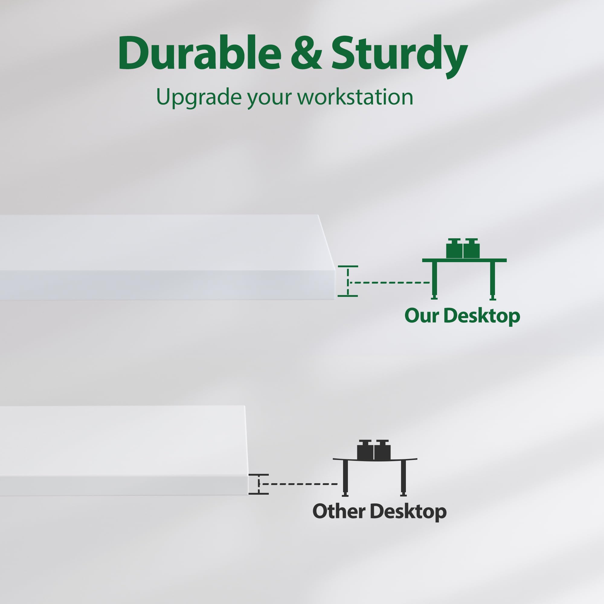 Agilestic Electric Standing Desk 63 x 24 Inches - Height Adjustable Sit Stand Desk for Home Office, White Splice Board - Perfect for Remote Work, Gaming & Study Setup