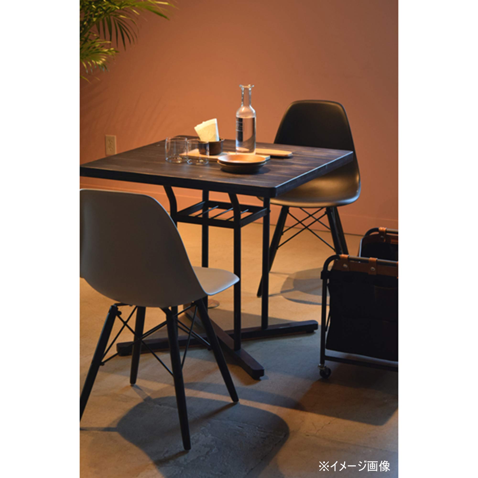 Higashiya AZUMAYA END-226BK Modern Square Cafe Table - 29.5