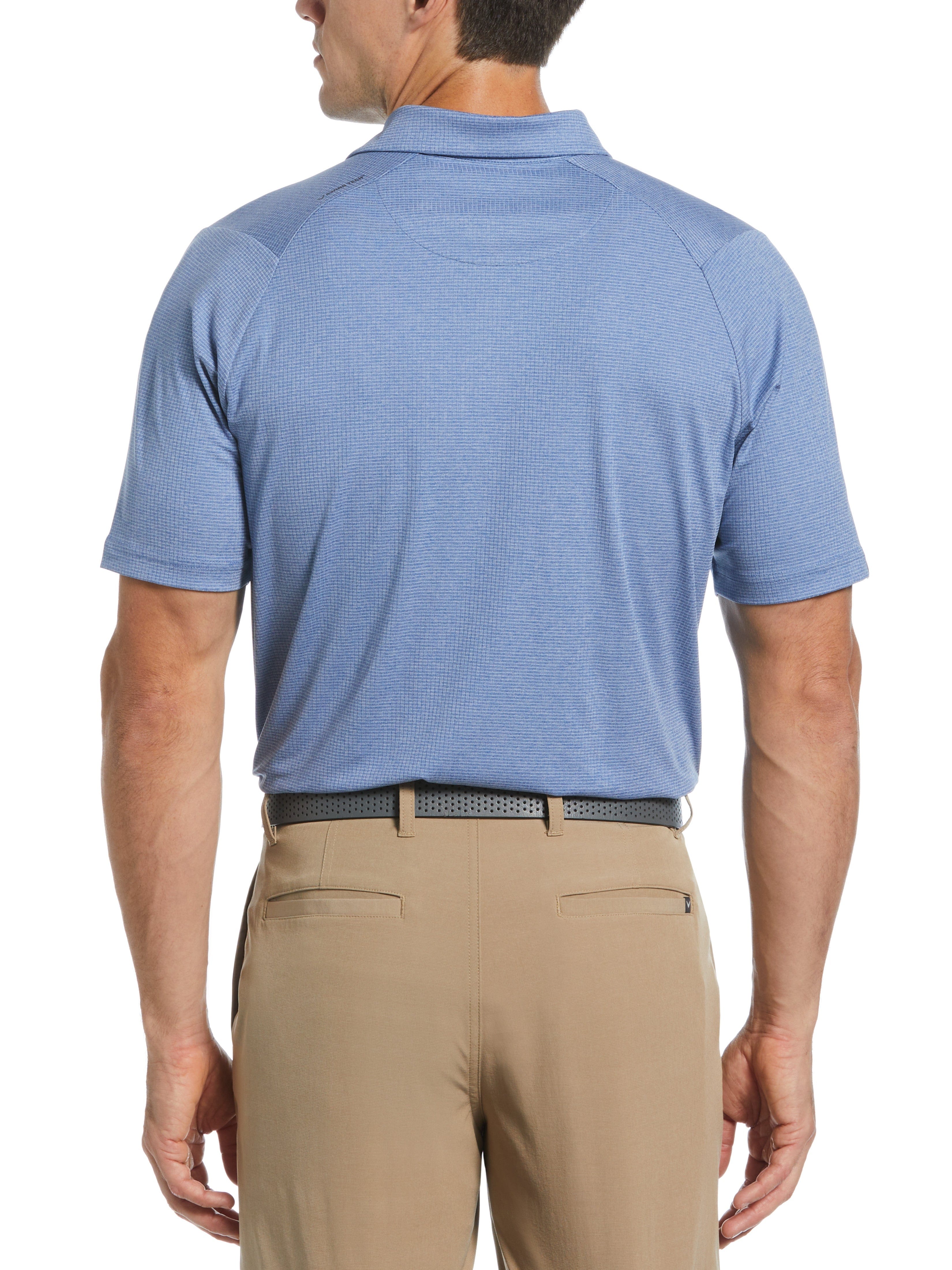 Men's Breathable Classic Jacquard Polo Shirt - Lightweight & Comfortable for Golf, Casual Wear & Outdoor Activities