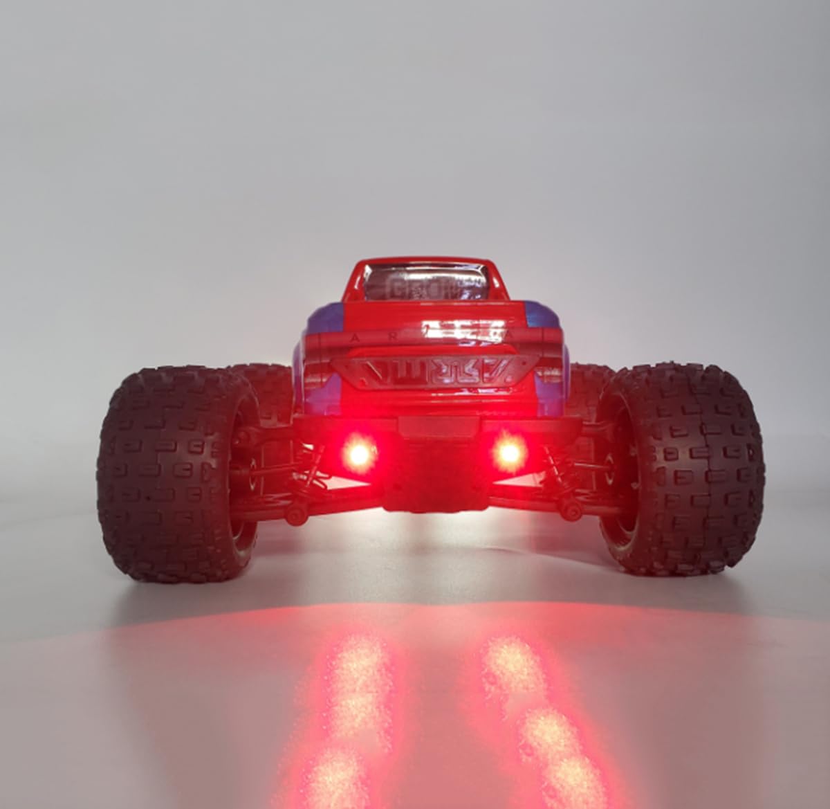 1/18 Granite Grom LED Light Kit - Red & White Front & Rear RC Lights for Arrma 1/18 Granite Grom Crawler Car Upgrade - Perfect for Night Driving and Off-Road Adventures