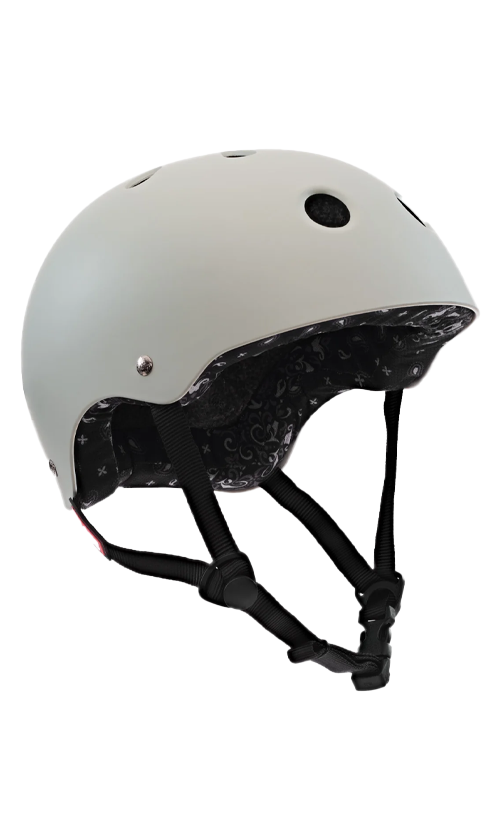 Globe Goodstock Certified Skateboard Helmet - Matte Gunmetal with Bandana Design | Safe & Stylish for Skateboarding, Scooters & BMX Riding