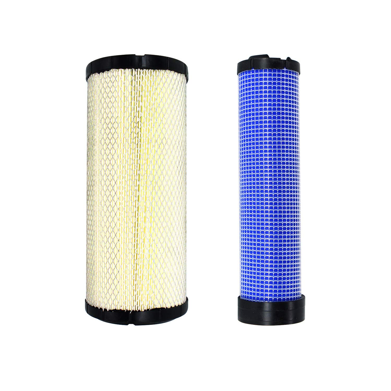 Notonmek Engine Air Filter Kit 6666375 & 6666376 - Compatible with Bobcat Excavator 337/337D/337G, 341/341D/341G, 435/435D, Skid Steer Loader A220/A300, T200/T590, 863/863B/863G/863H, 864/864G - Heavy Duty Replacement for Construction & Landscaping Equipment
