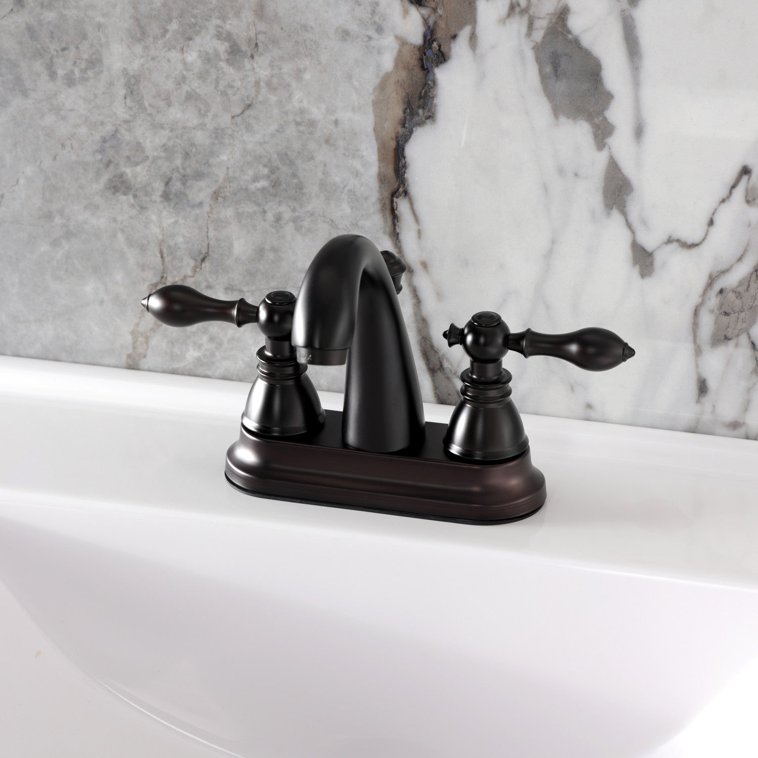American Classic FSY5615ACL Oil Rubbed Bronze Bathroom Faucet - 3 Hole Deck Mount 4