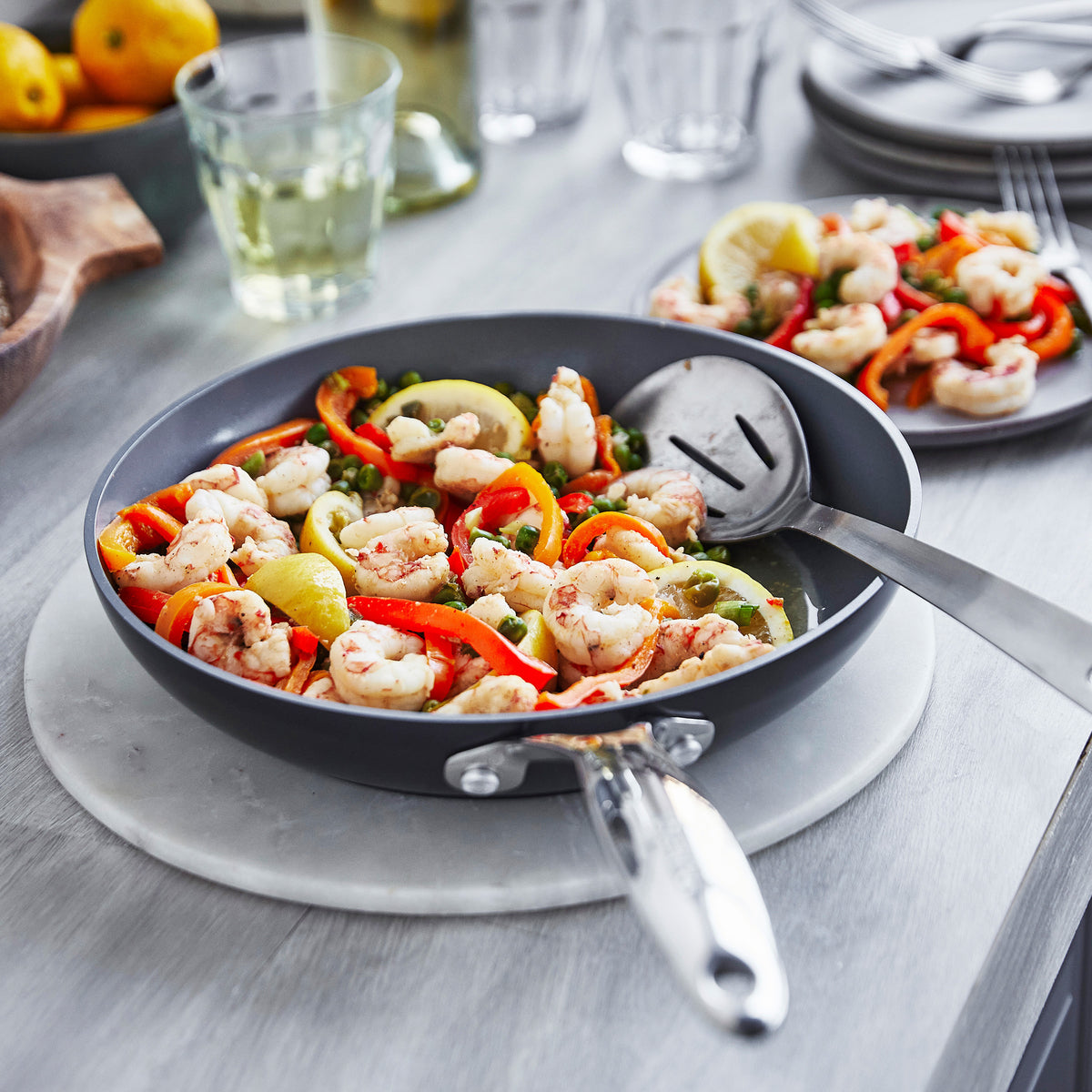 Valencia Pro Ceramic Nonstick 12-Inch Frying Pan - PFOA Free, Dishwasher Safe Skillet for Healthy Cooking - Perfect for Sautéing, Frying & Omelets in the Kitchen
