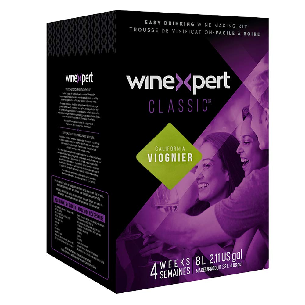 Winexpert Classic Viognier Wine Making Kit - Premium White Wine Starter Set for Home Brewing | Perfect for Gifts, Parties & Special Occasions