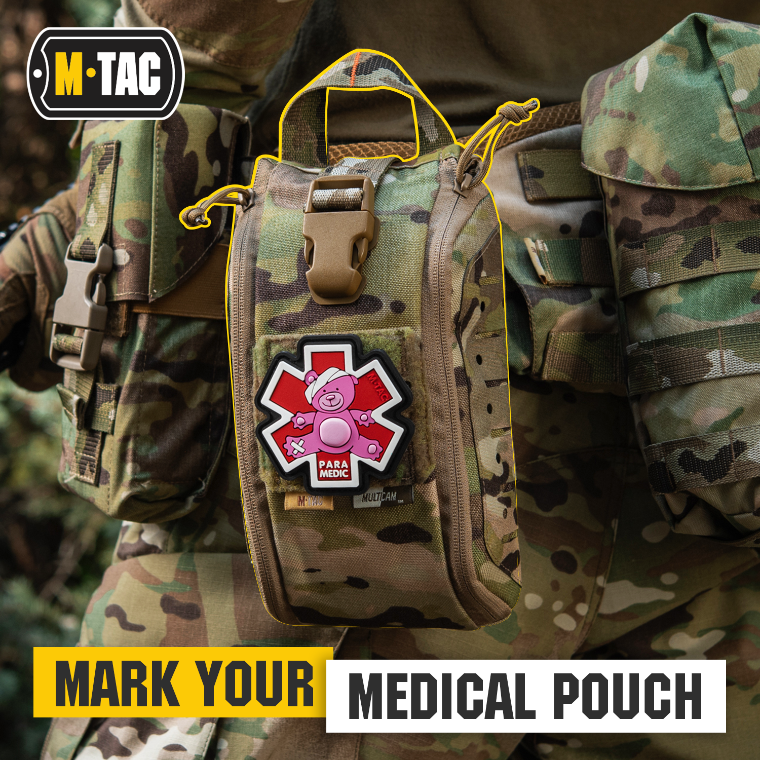 Tactical Morale Patch - Paramedic Bear PVC Embroidered Patch for EMT, Firefighter, Military & Outdoor Enthusiasts - Perfect for Hats, Backpacks & Gear Customization