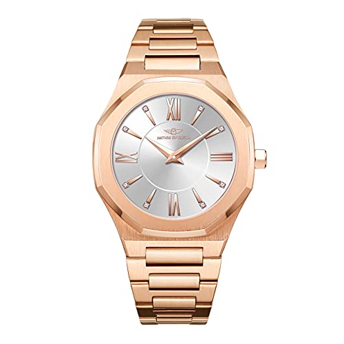 Rose Gold & Silver Dial