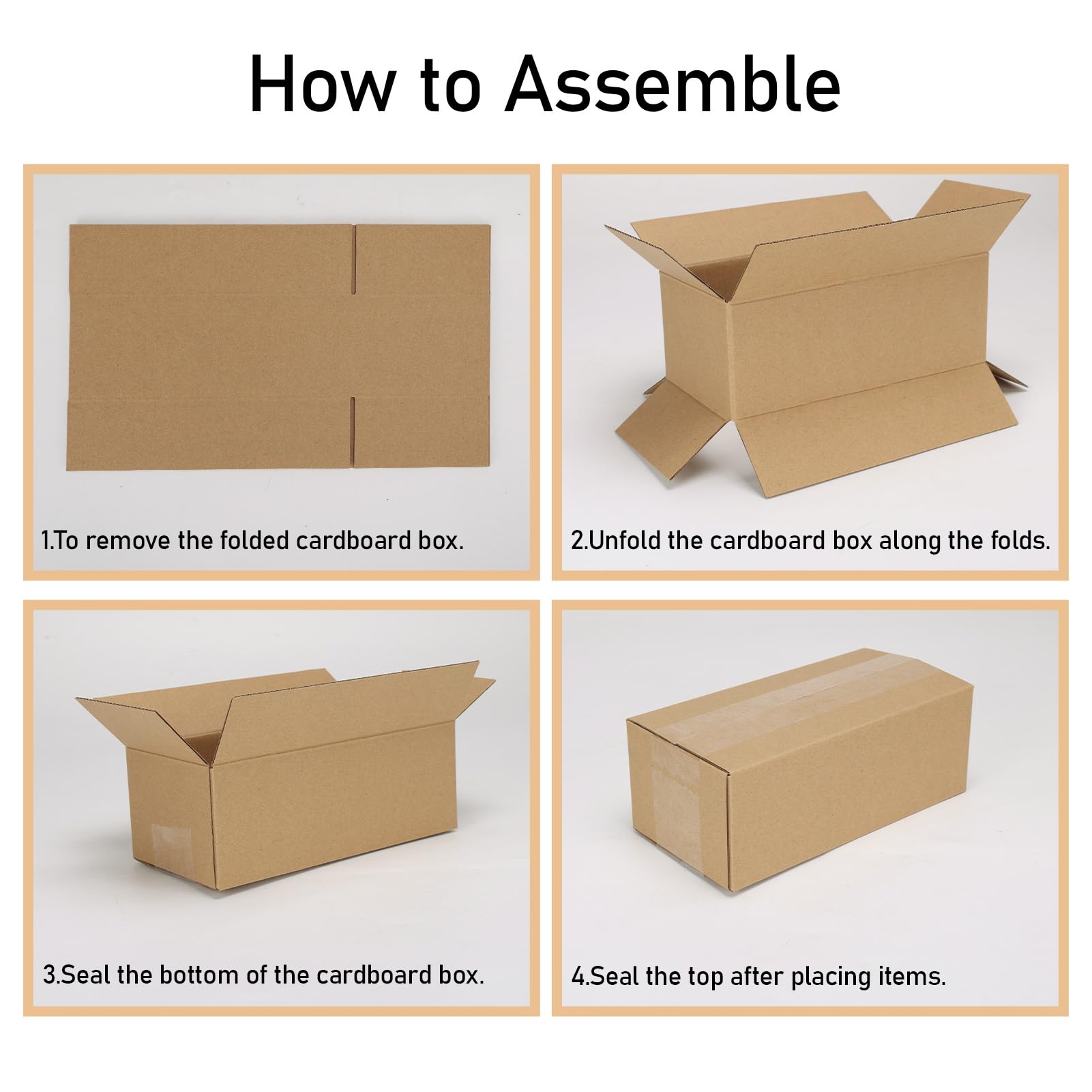 CRUGLA 40 Pack 11x6x6 Corrugated Cardboard Shipping Boxes for Small Business - Bulk Mailing & Packing Boxes for Ecommerce, Retail & Home Storage