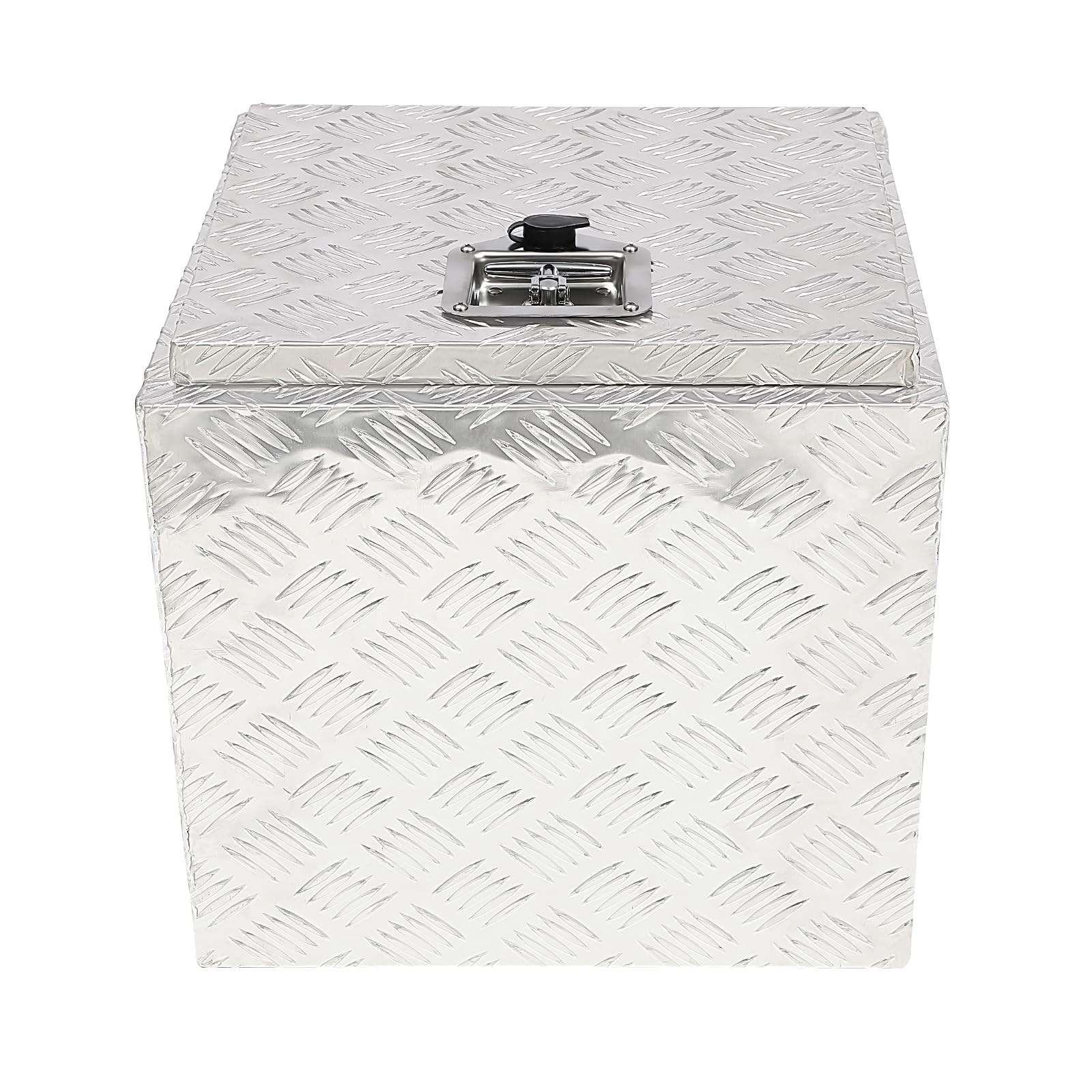 18 Inch Heavy Duty Aluminum Diamond Plate Underbody Tool Box with Lock & Keys – Secure Truck Bed Storage Organizer for Pickups, Vans & SUVs | Perfect for Construction, Camping & Road Trips
