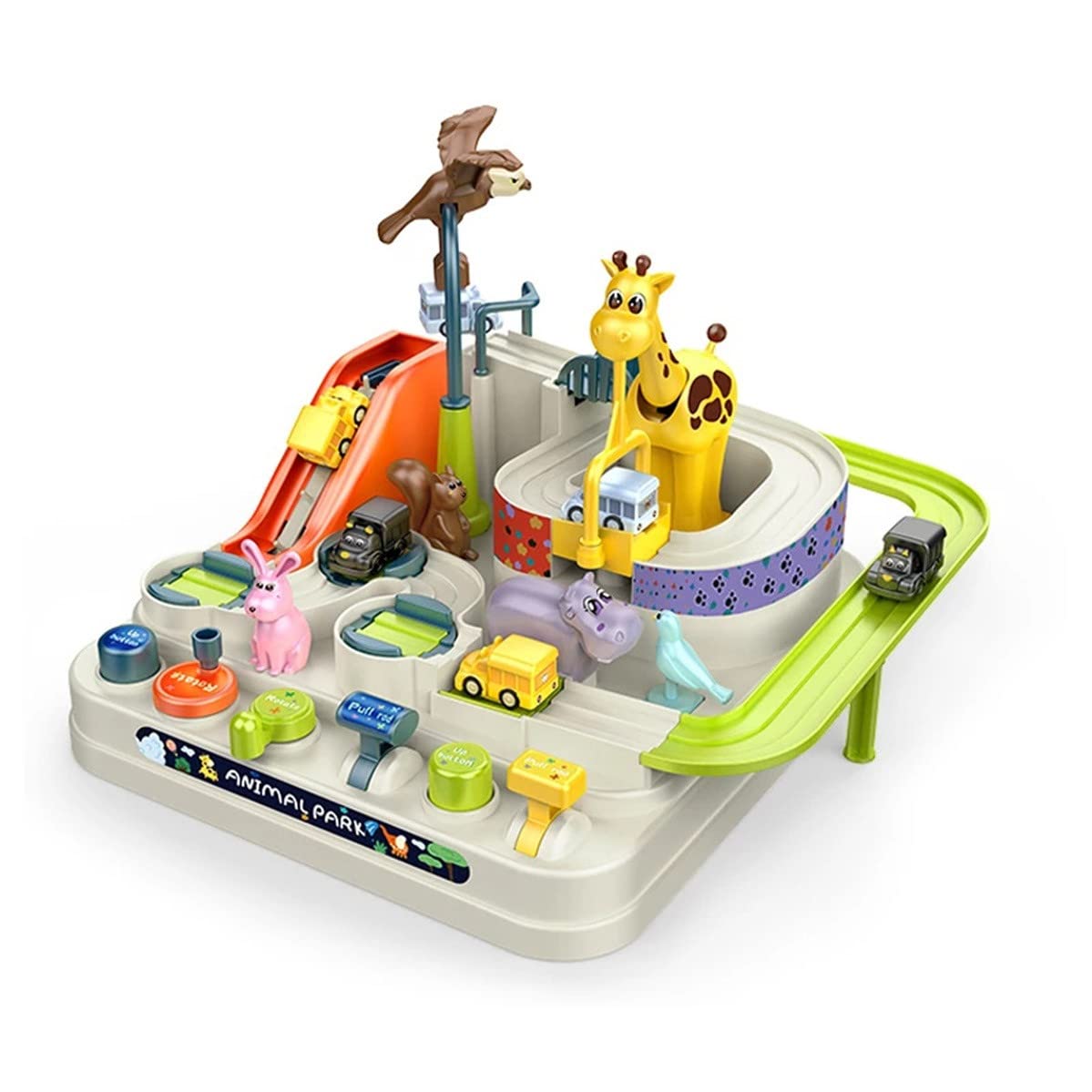 Muised Car Adventure Toys - City Rescue Toy Set with 3 Mini Cars, Educational Autism Toys for Kids, Parent-Child Interactive Racing Game for Boys & Girls - Perfect Christmas Birthday Gift for Indoor Play, Road Trip Entertainment & Learning Development