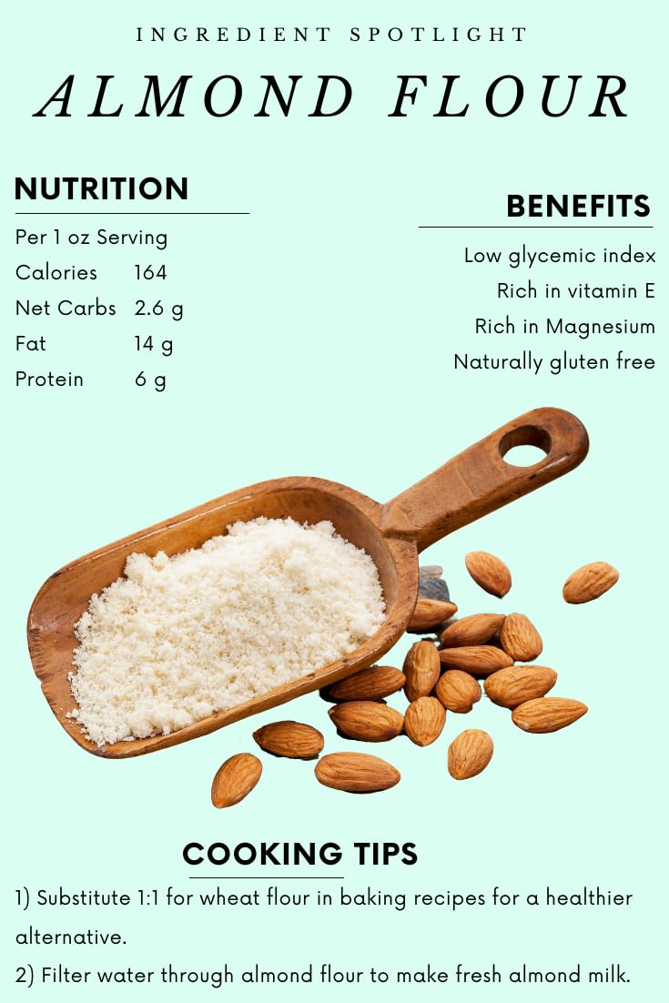 Organic Blanched Almond Flour 25LB (25 Pounds) - Gluten-Free, Keto-Friendly, Perfect for Baking, Cooking & Healthy Recipes