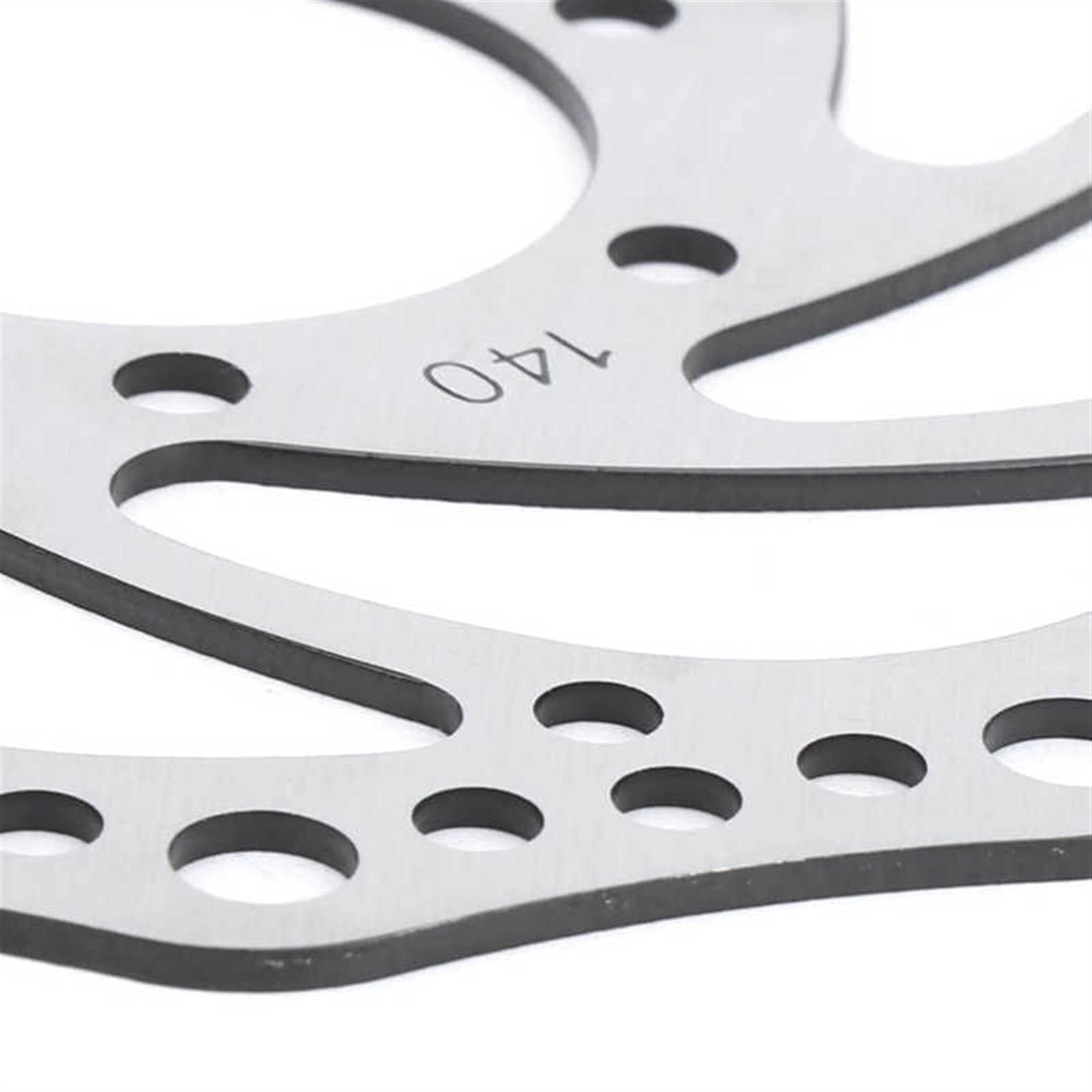 140mm Stainless Steel Electric Scooter Brake Disc Rotor - 6 Hole 37mm Inner Diameter for E-Scooters & Bikes | Durable Bike Accessories for Commuting & Urban Riding