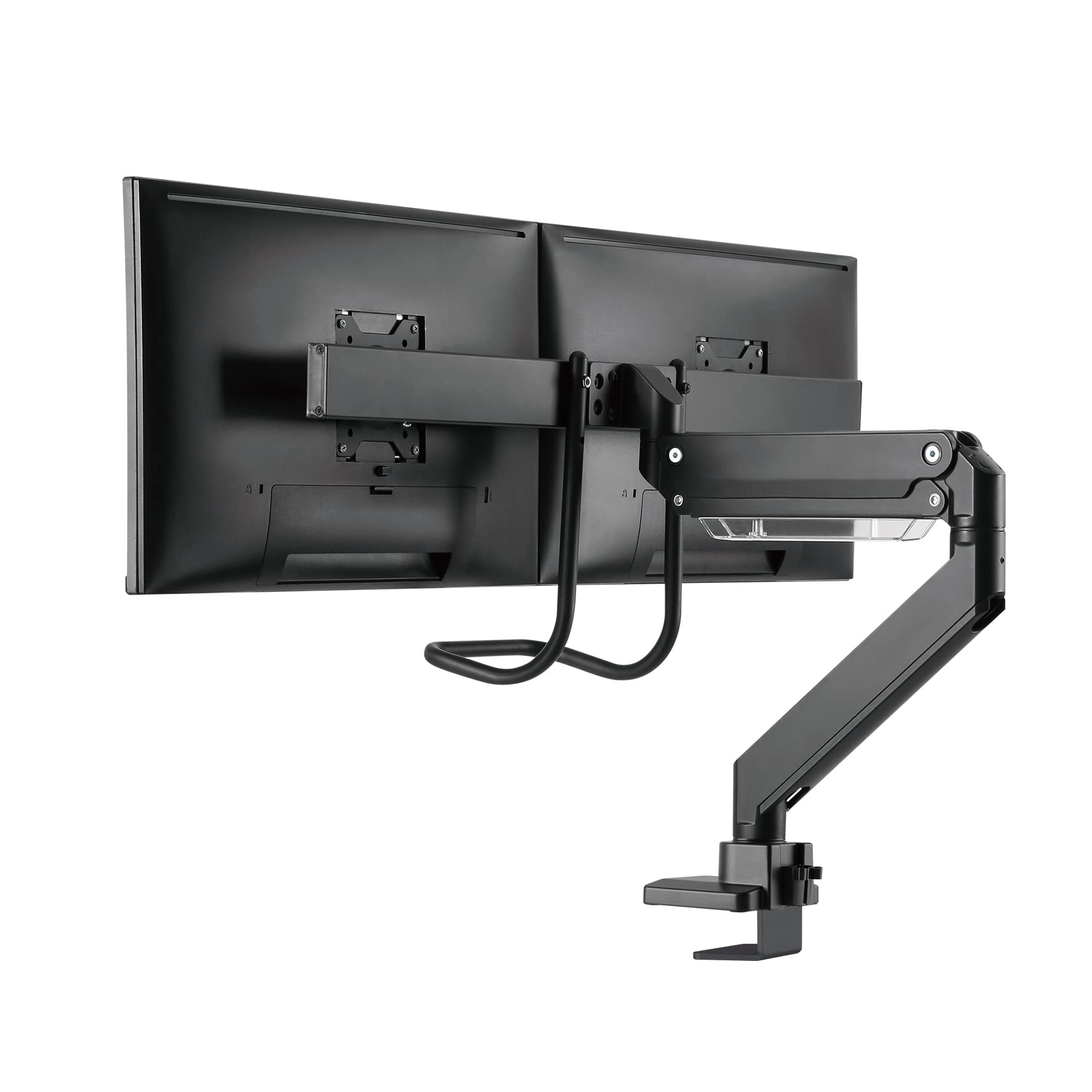 10-32 Inch Flat Screen TV Desk Mount with Clamp & Grommet Base - Space Saving Monitor Stand for Home Office, Gaming & Workspace Setup