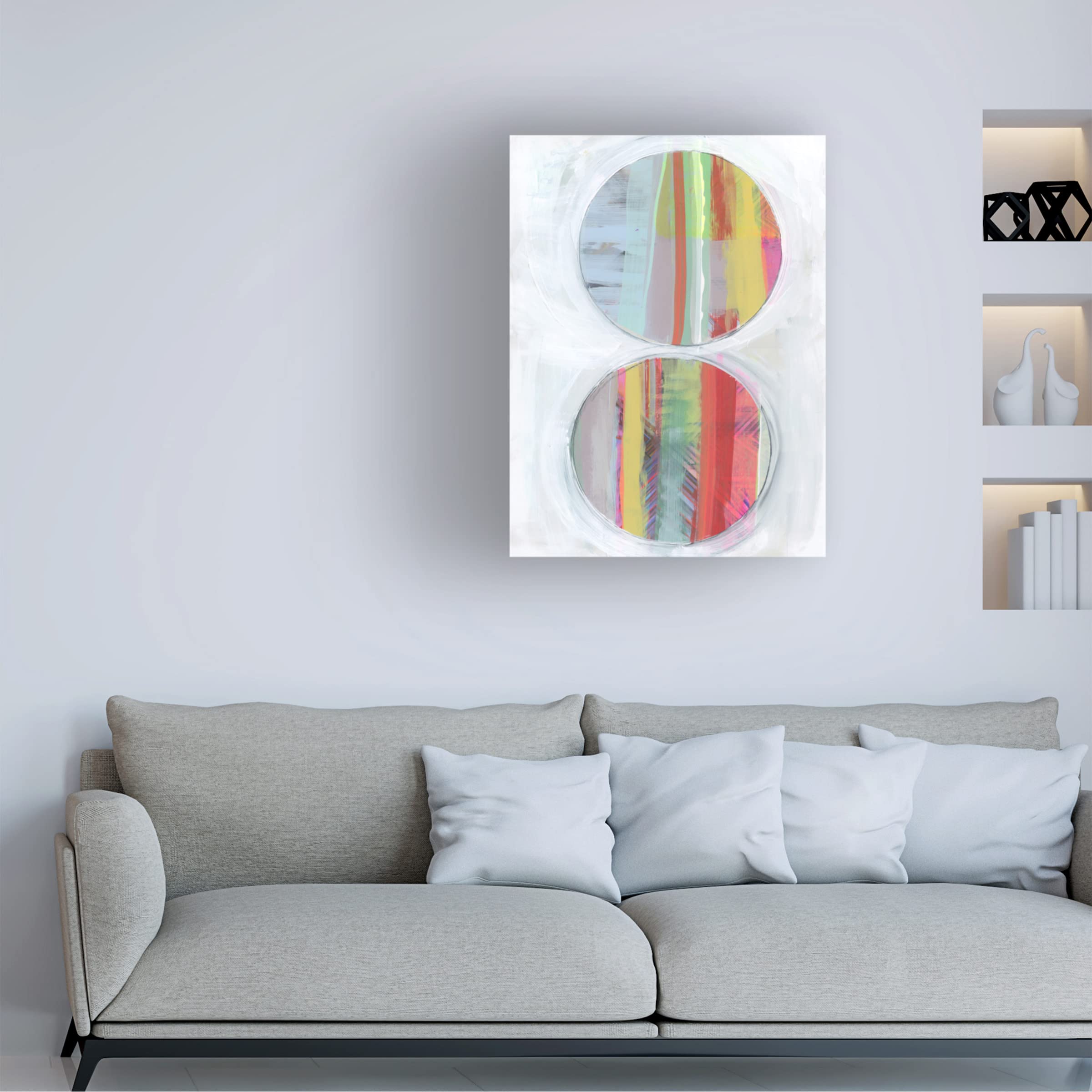 Bellissimo Art 'Art in Whites VI' Canvas Wall Art Print - 14x19 Inches, Modern Home Decor for Living Room, Bedroom & Office