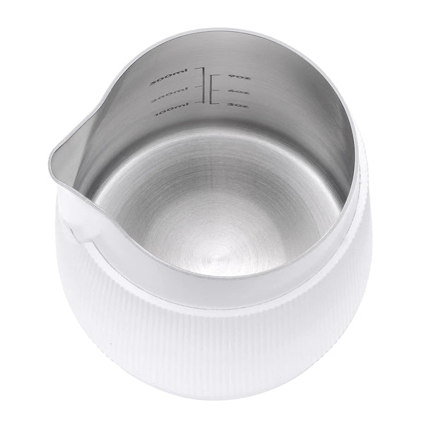 Normcore Handleless Milk Jug - Premium White Ceramic Creamer for Coffee & Tea - Perfect for Home, Cafe, and Restaurant Use
