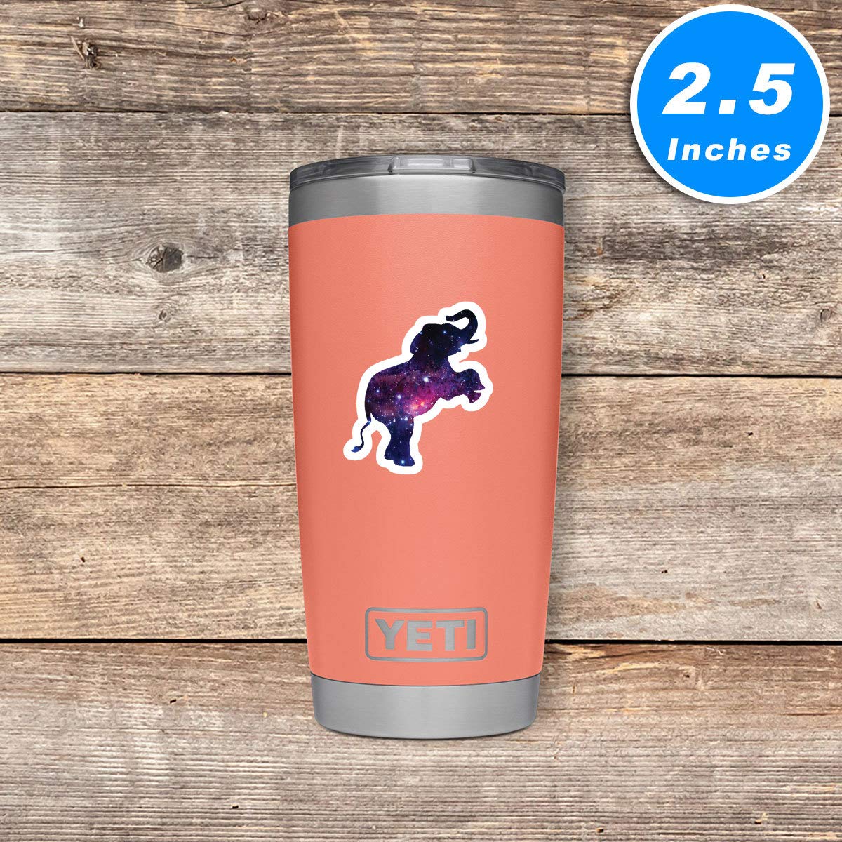 Elephant Jumping Stickers - Galaxy Space Theme - 3 Pack (2.5