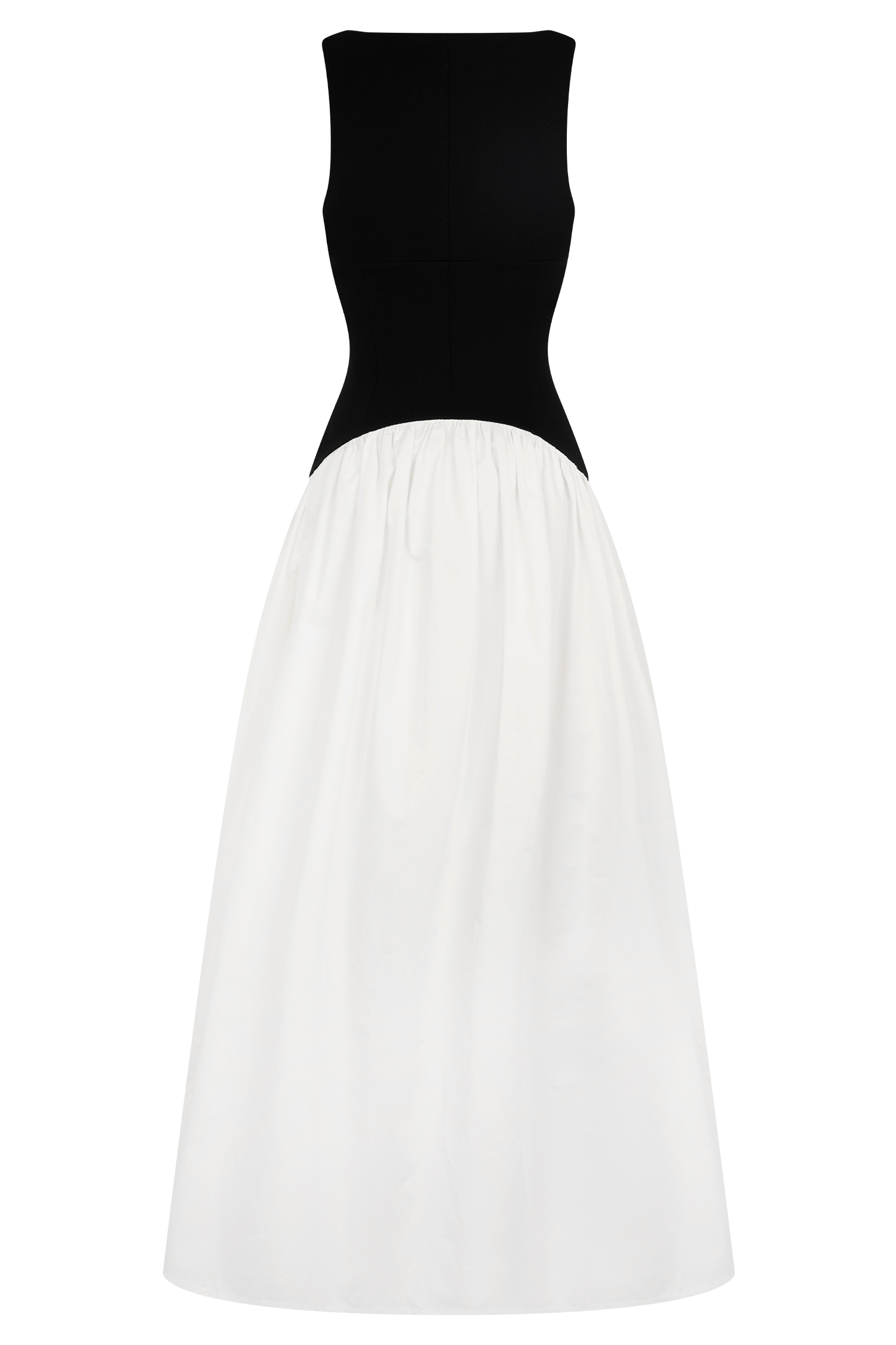 Acacia Contrast Sleeveless Maxi Dress - Black & White Floral Summer Dress for Women | Beach Wedding, Vacation, Party Wear