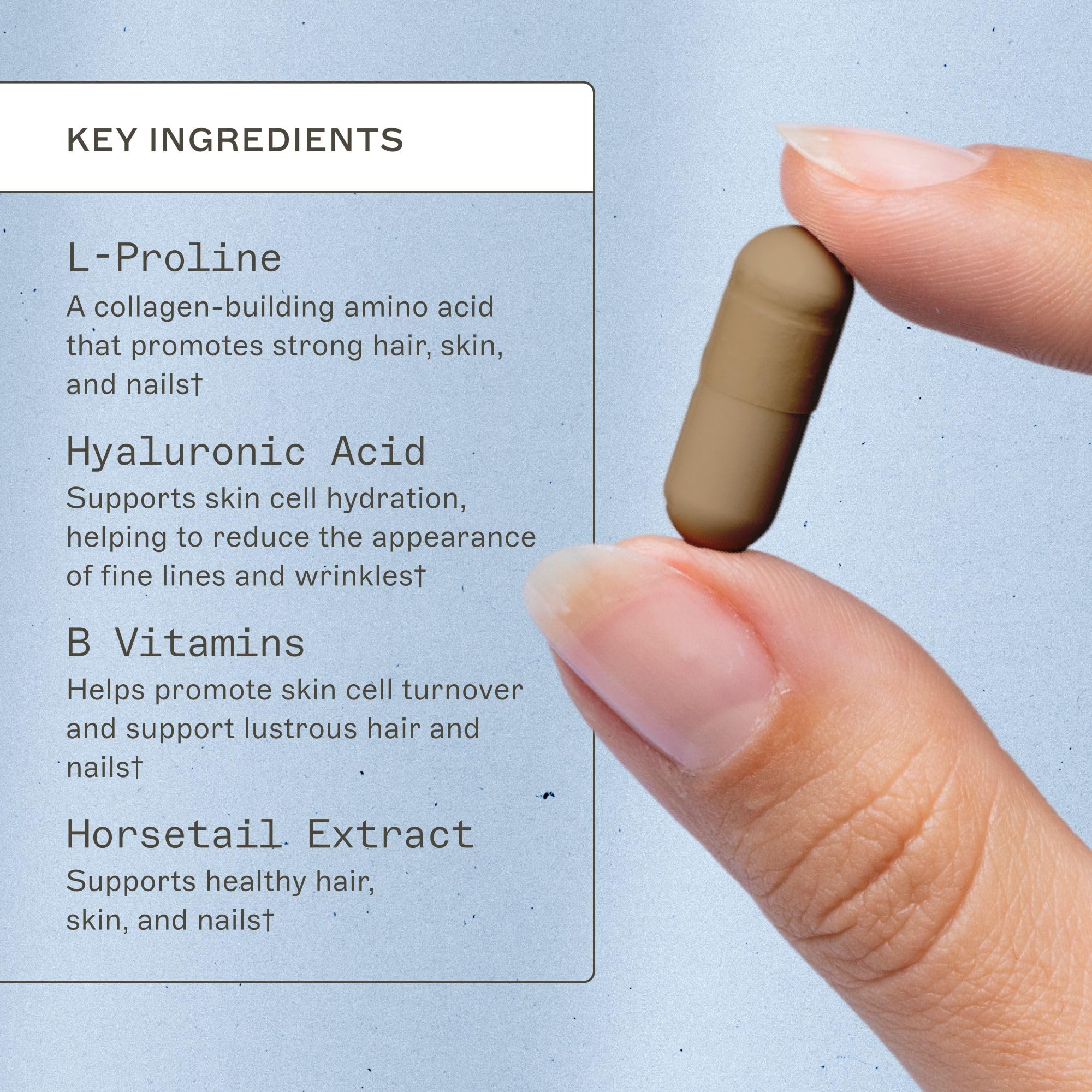 Amy Myers MD Hair, Skin & Nails Supplement - Collagen Booster for Stronger Nails, Glowing Skin & Healthy Hair Growth - Vegan, Non-GMO - Perfect for Beauty Routines & Wellness Support