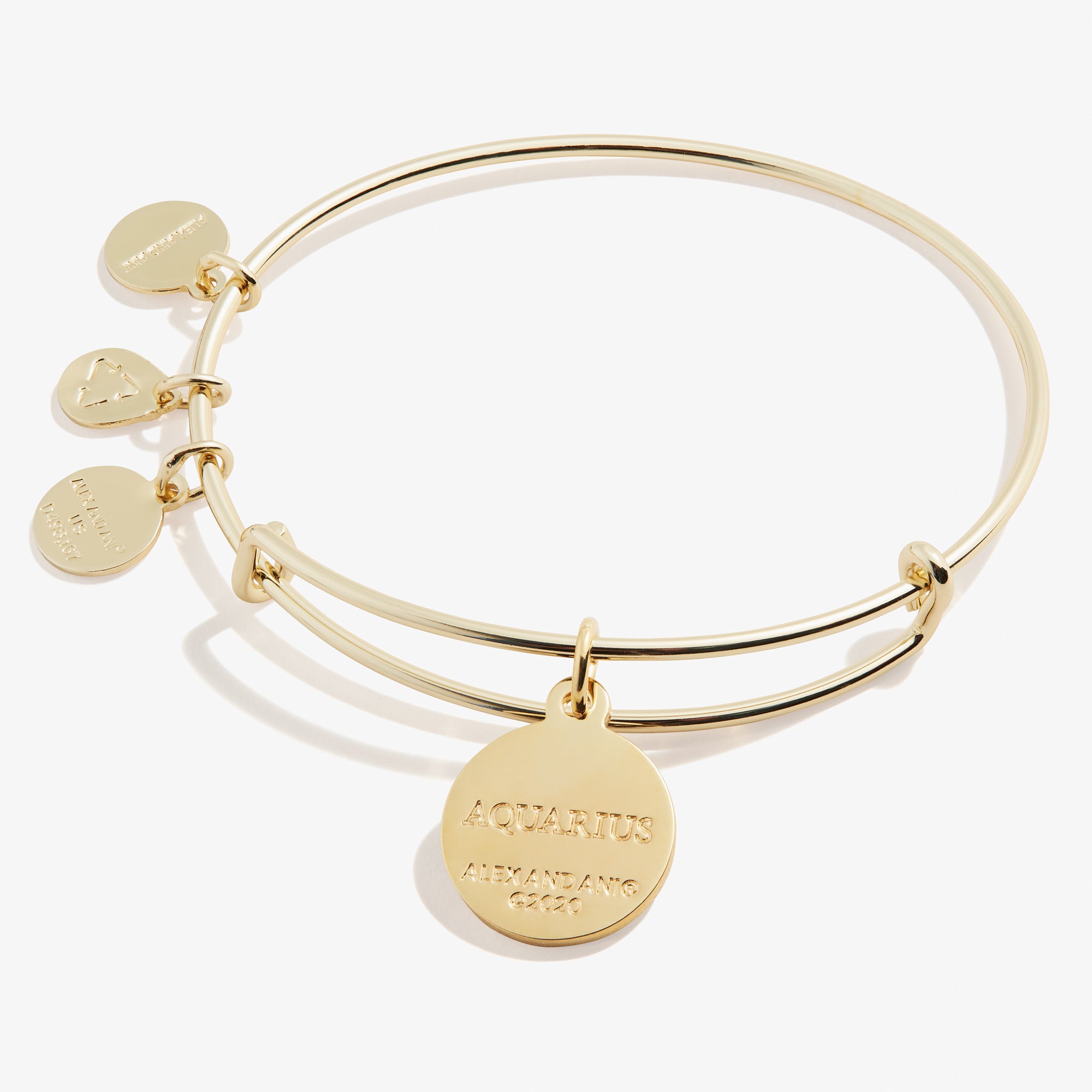 Aquarius Zodiac Charm Bracelet - Sterling Silver Adjustable Bangle for Women - Perfect for Birthday Gifts, Daily Wear & Astrology Lovers