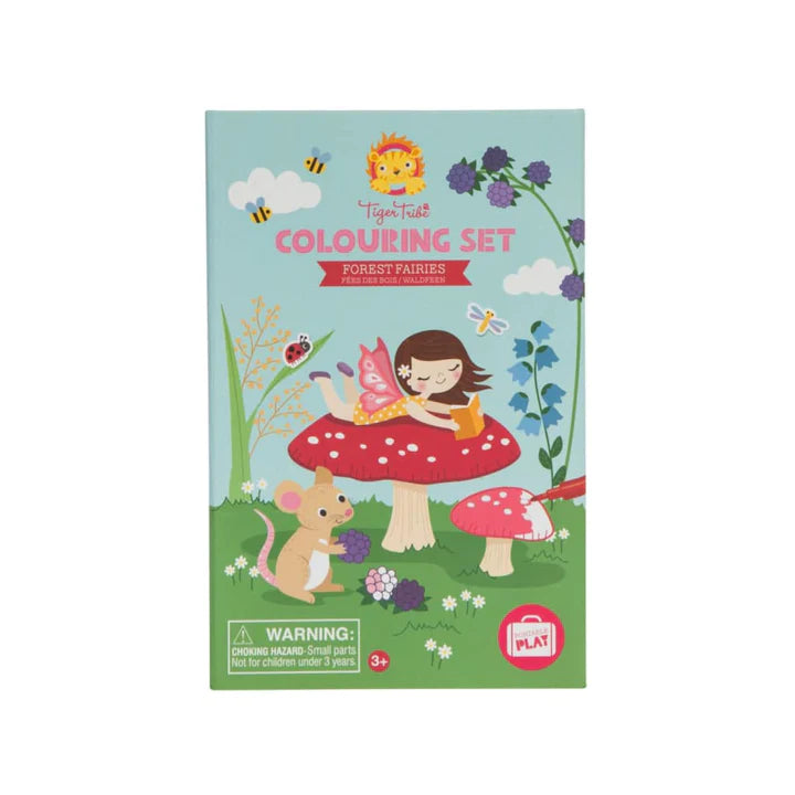 Forest Fairies Coloring Set for Kids - Creative Art Supplies for Relaxation & Stress Relief - Perfect for Home, School & Travel Activities
