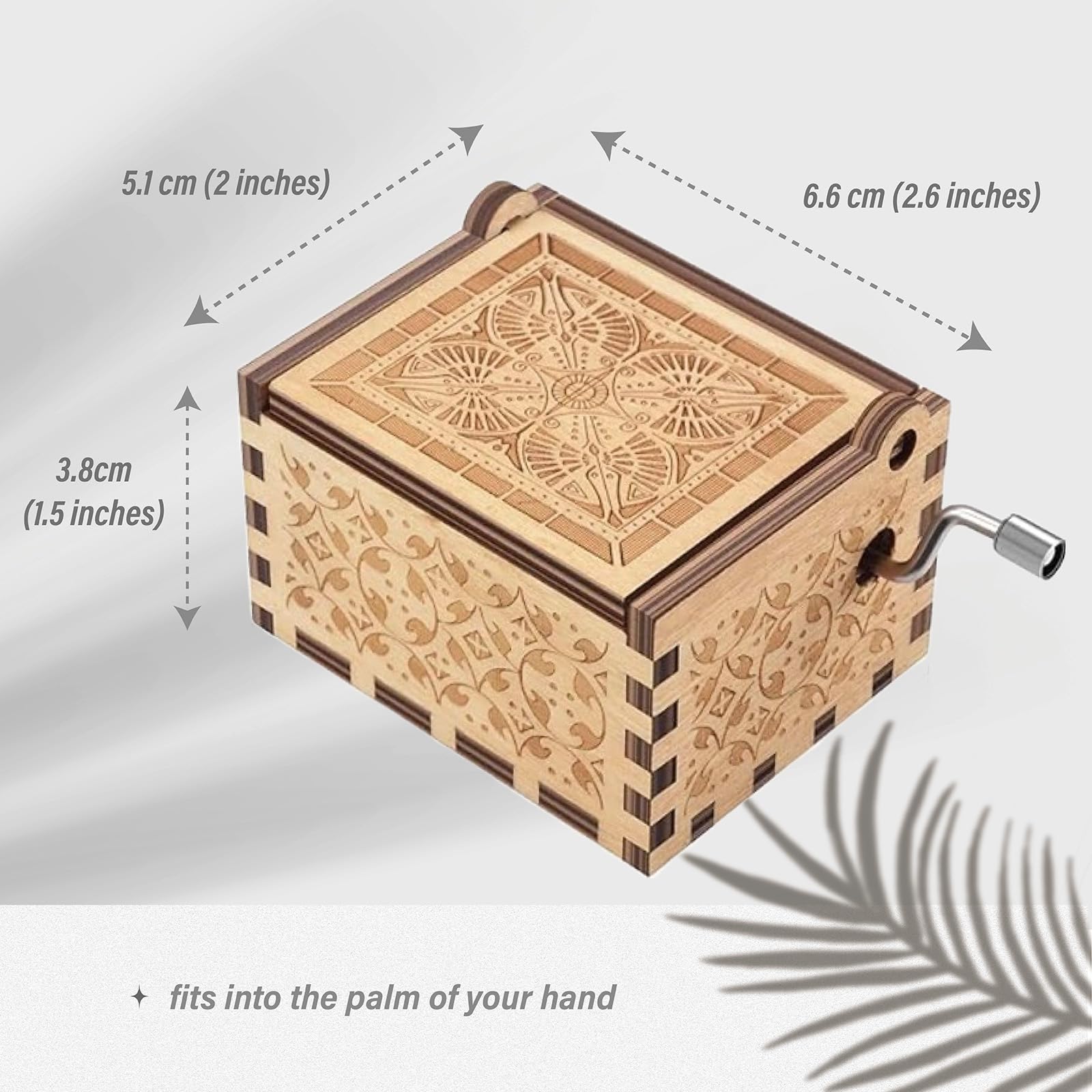 Wooden Music Box for Mom - Hand Crank 'You Are My Sunshine' Musical Gift from Son - Perfect for Birthday, Mother's Day, Christmas & Valentine's - Heartwarming Keepsake Keychain for Special Occasions