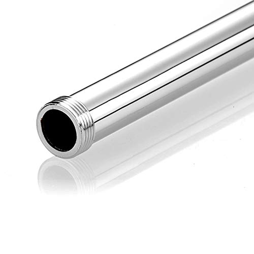 Gotonovo G3/4 Shower Extension Tube - 12 Inch Polished Chrome Shower Extender Bar for Taller Shower Height - Perfect for Outdoor, RV & Bathroom Shower Pipe Extension