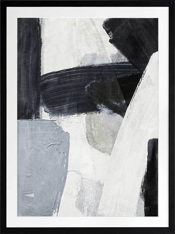 Darkened Silhouettes II Framed Wall Art Print - Modern Abstract Canvas Painting for Living Room, Bedroom & Office Decor