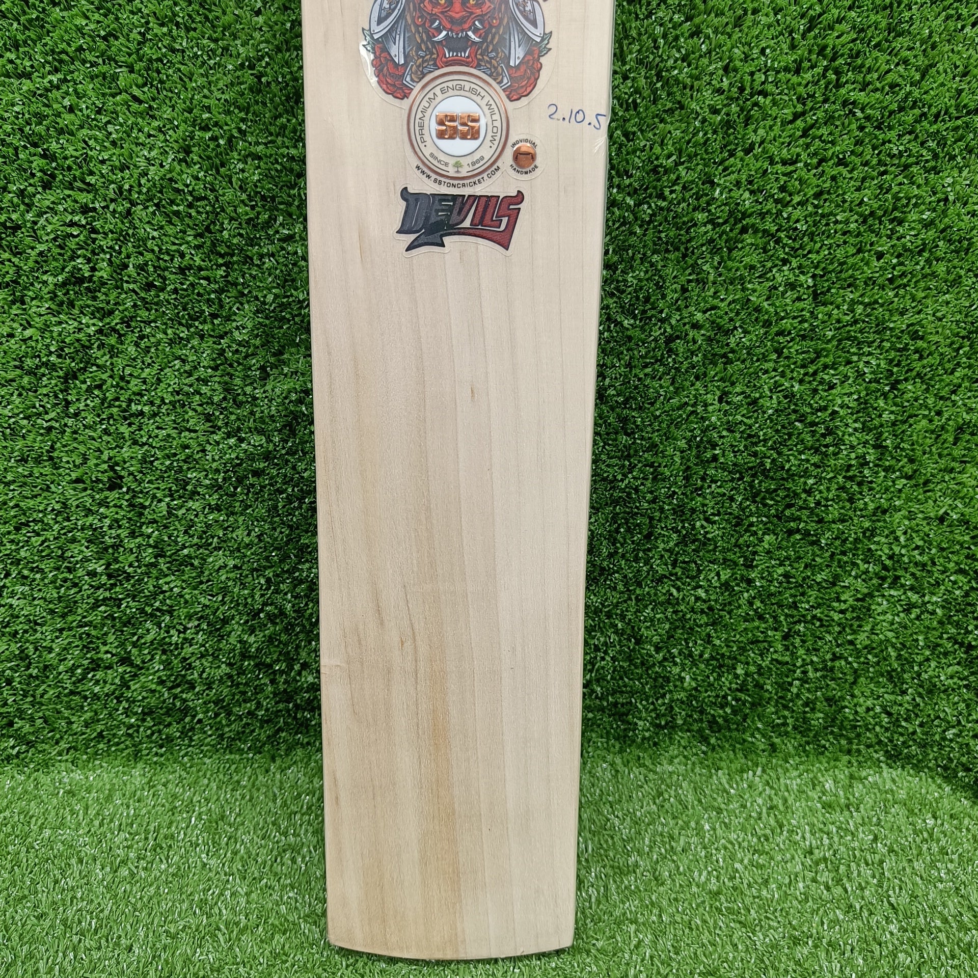 Premium SS Devils Red English Willow Cricket Bat - Handcrafted for Power & Performance - Perfect for Matches, Practice & Professional Play