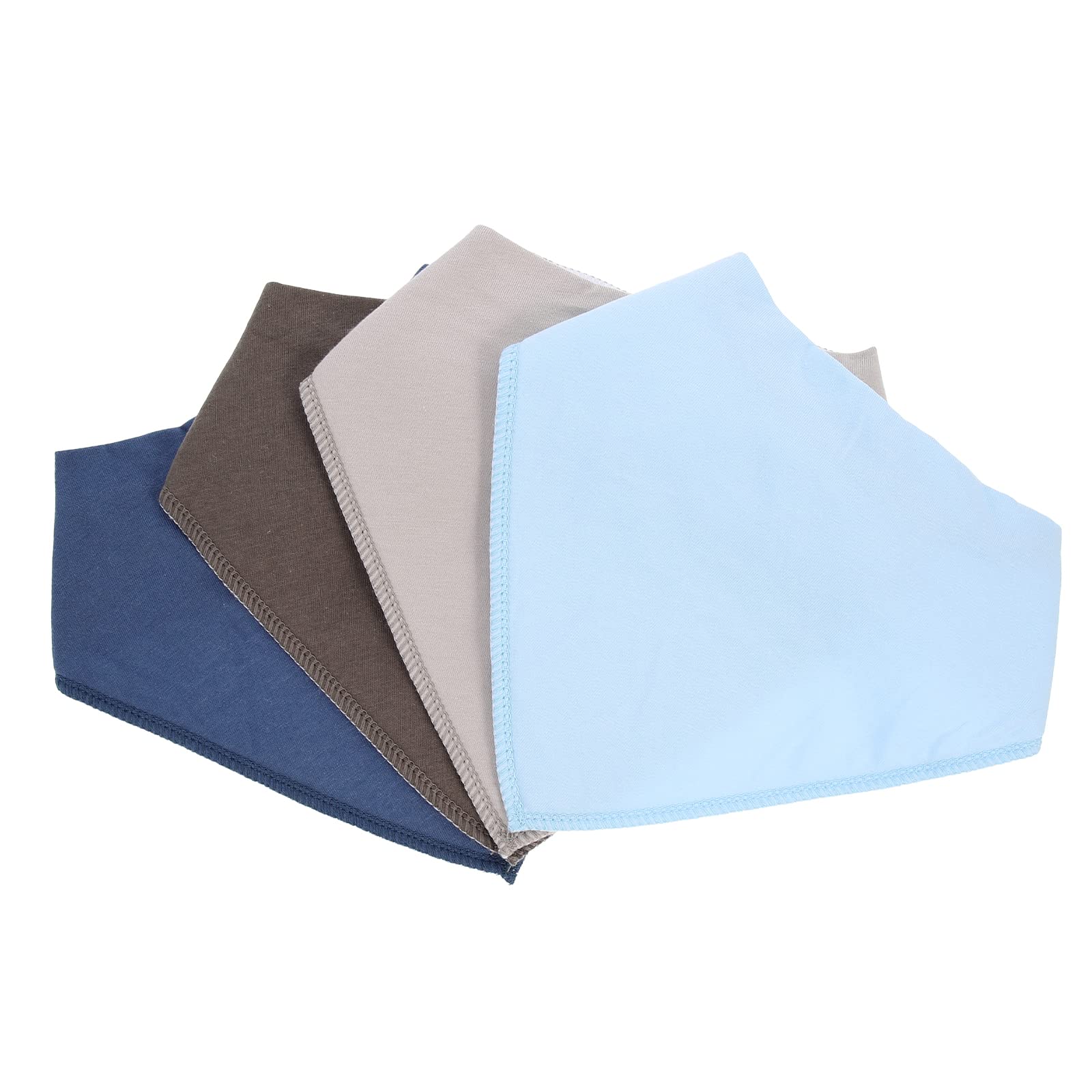 SUPVOX 8Pcs Baby Drool Bibs - Soft Absorbent Washable Toddler Bibs for Drooling, Teething & Feeding - Perfect for Infants 0-24 Months at Home, Daycare & Travel
