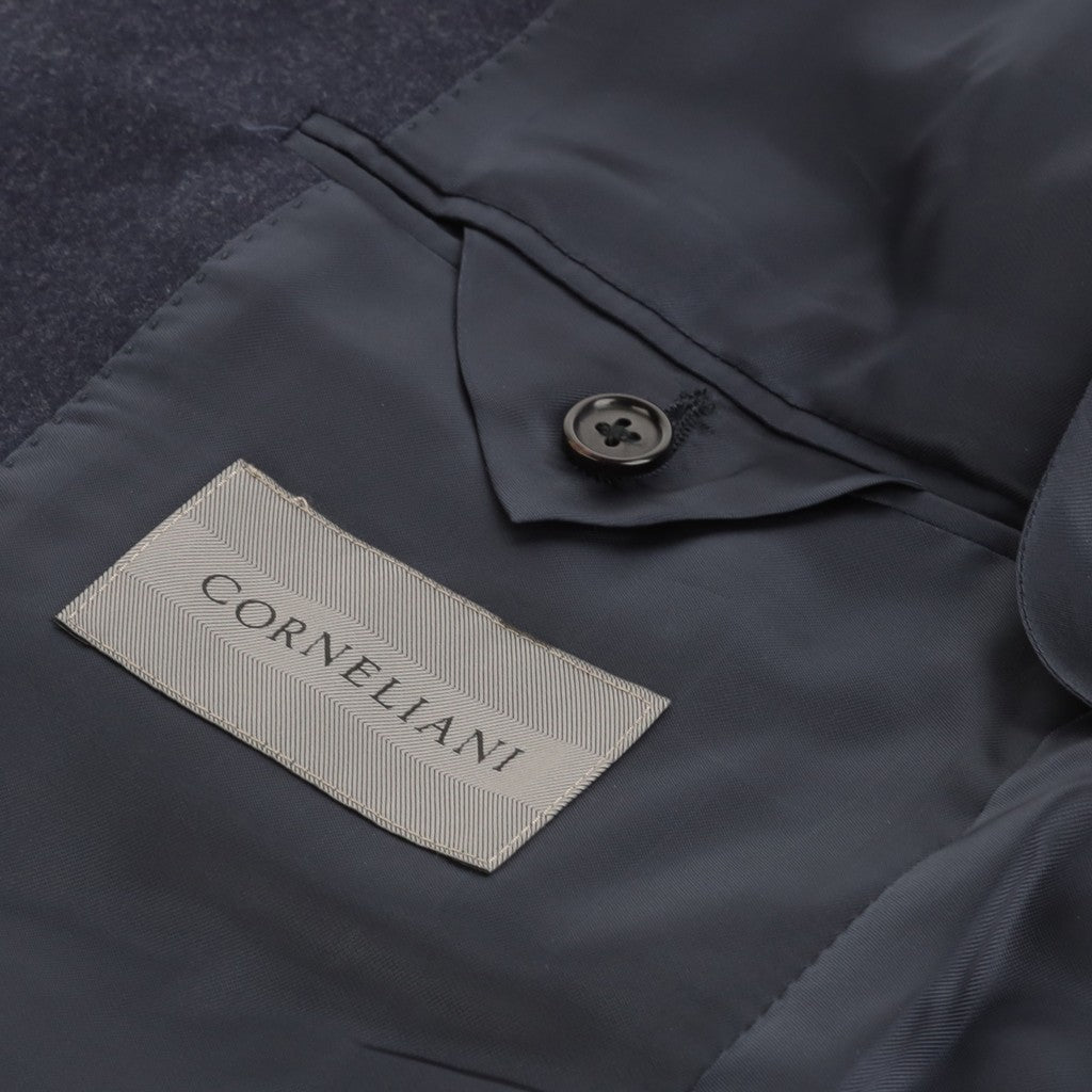 Corneliani Twill Leader Suit - Navy Blue | Premium Men's Business Suit for Office, Wedding & Formal Events | Classic Tailored Fit & Comfortable Fabric