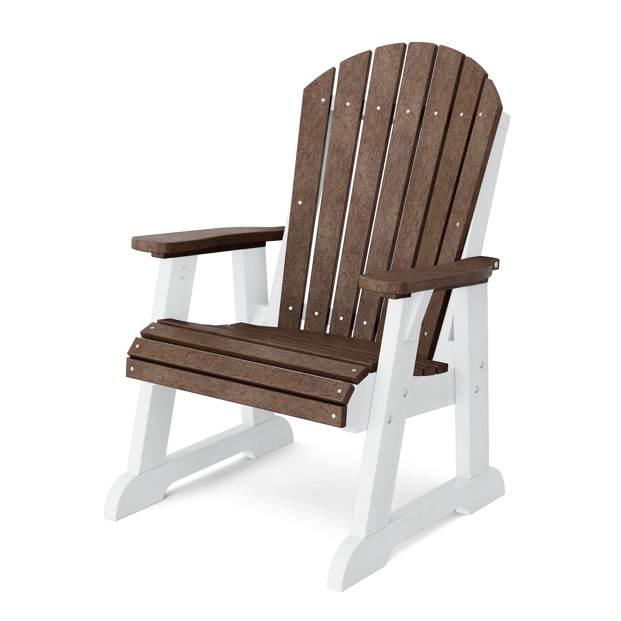 Heritage High Fan Back Chair - Classic Wooden Dining Chair with Upholstered Seat - Perfect for Farmhouse, Rustic & Traditional Dining Rooms