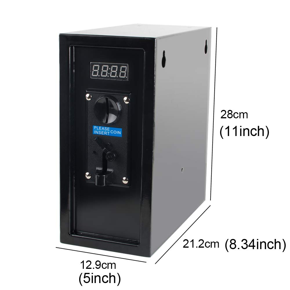 Programmable Coin Operated Timer Control Box with Multi-Coin Selector for Vending Machines - Fast 3-5 Day Shipping | Perfect for Arcades, Laundromats, and Amusement Centers