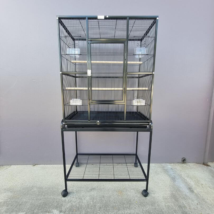 Premium Stainless Steel Bird Cage for Small Birds - Secure & Spacious Design for Parakeets, Finches, Canaries | Perfect for Home, Office, or Outdoor Use