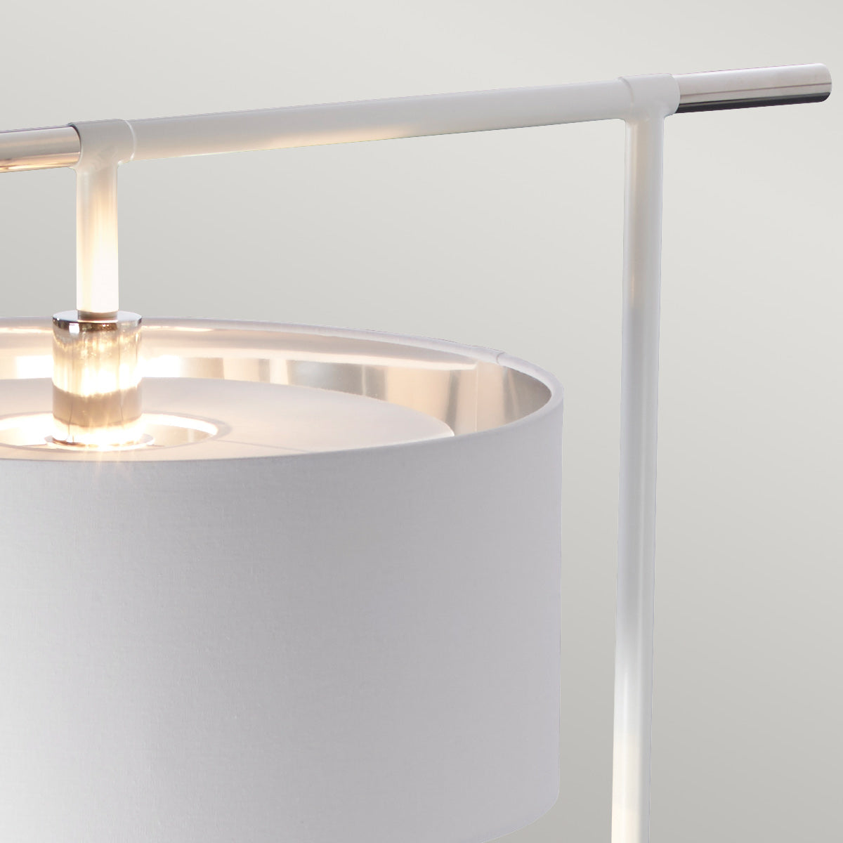 Balance 1 Light Floor Lamp with E27 Socket - Modern Standing Lamp for Living Room, Bedroom & Office - Multiple Finish Options