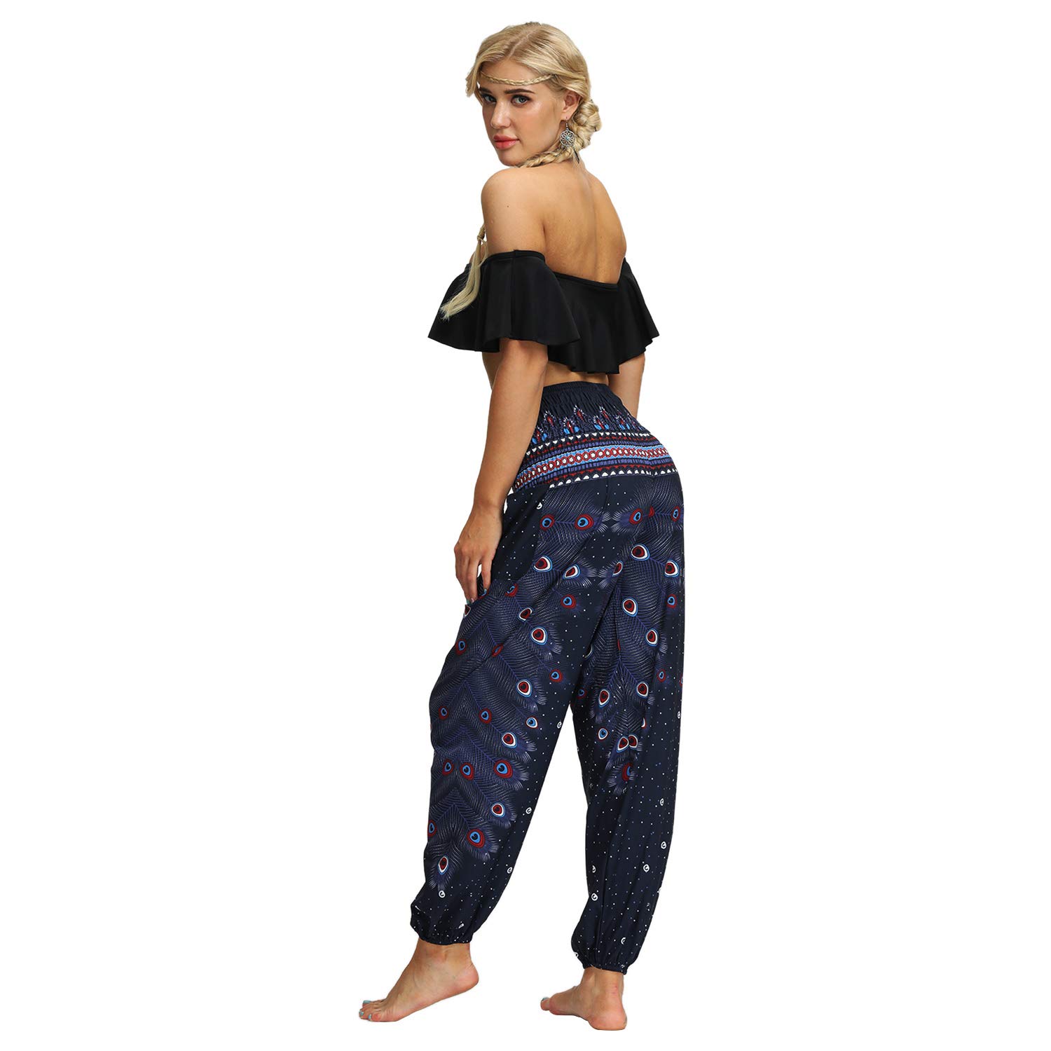 Women's Boho Jogger Pants - Loose Fit Hippie Beach Trousers for Yoga, Festivals & Casual Wear | Comfortable & Stylish Festival Outfit