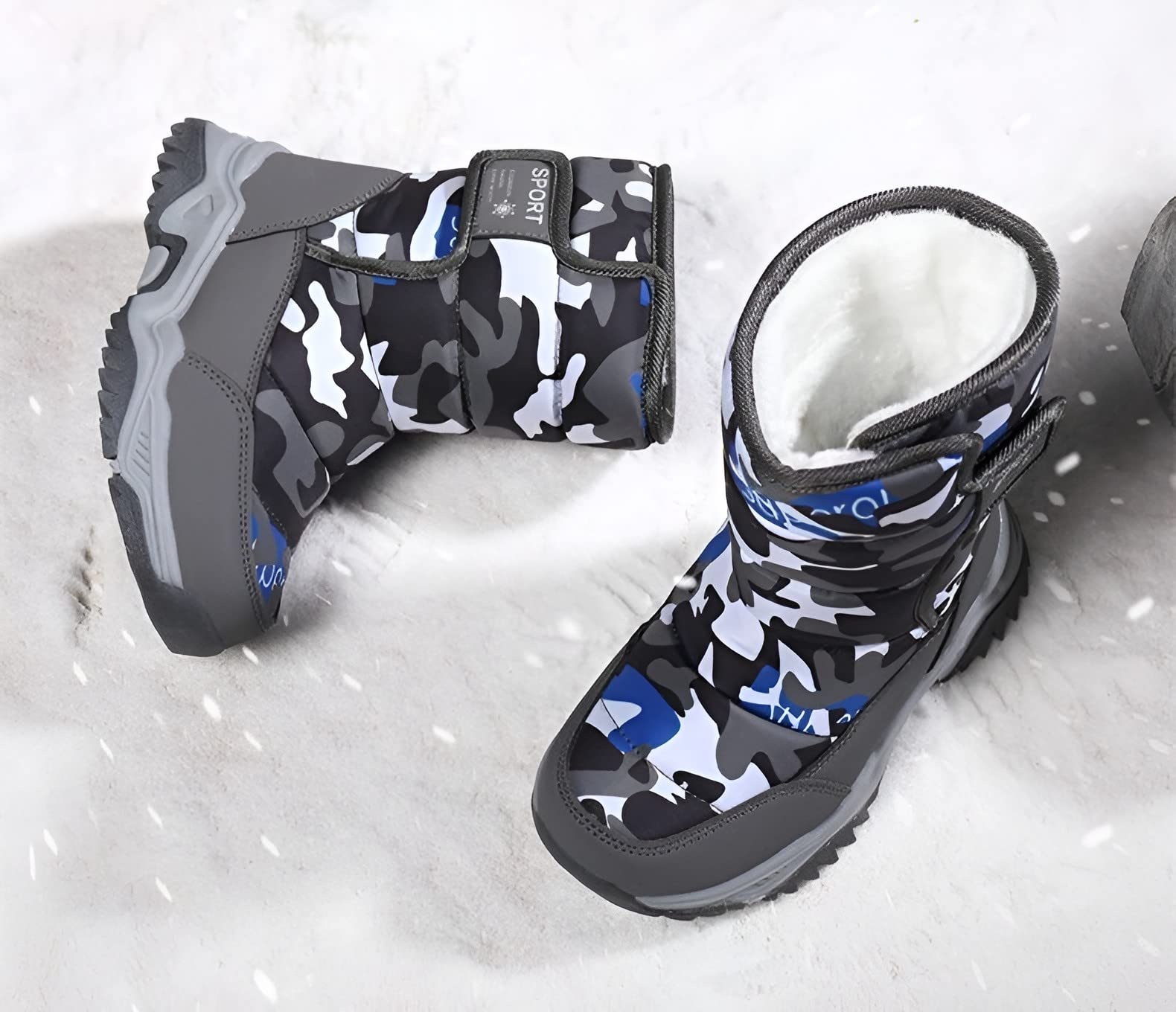 Kids' Waterproof Snow Boots for Boys & Girls - Slip-Resistant Winter Shoes for Cold Weather (Toddler/Big Kid) - Perfect for Outdoor Play, Snow Days & Winter Adventures