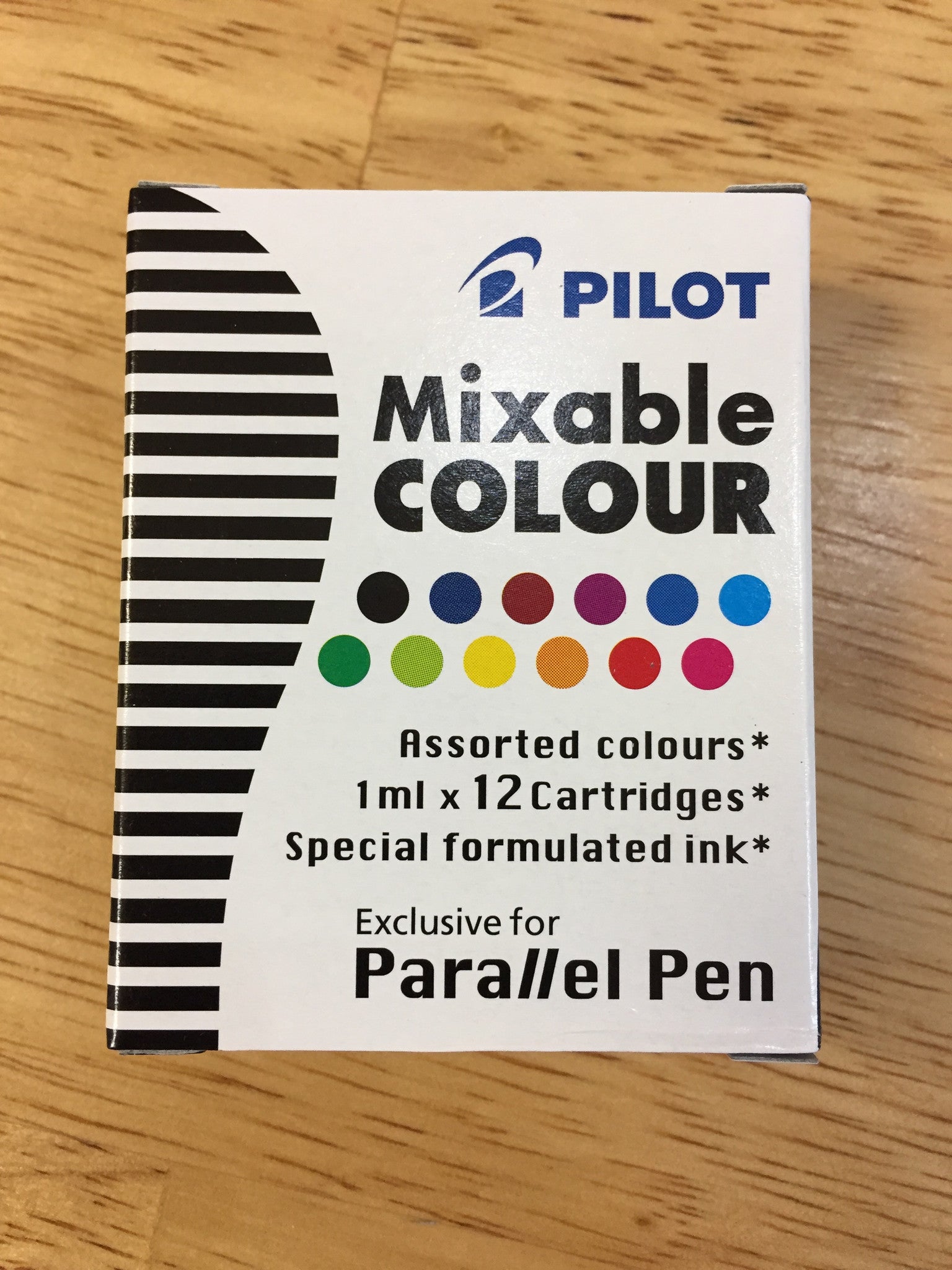 Pilot Mixable Color Assorted Ink Cartridges for Parallel Pens - Vibrant Calligraphy & Art Supplies for Professional Lettering, Drawing, and Creative Projects