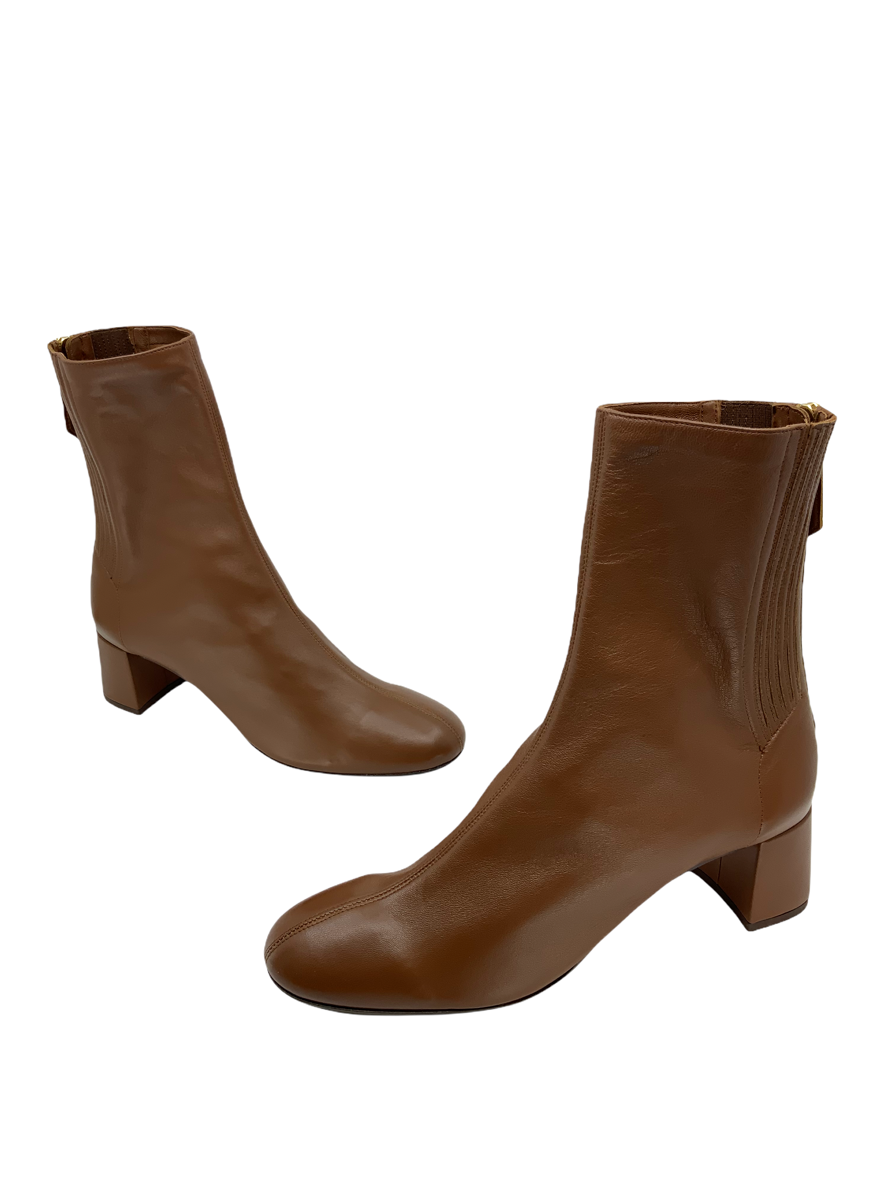 Aquazzura Saint Honoré Leather Ankle Boots Women Size 9 US | Luxury Designer Booties for Fall Winter | Perfect for Office, Party & Night Out