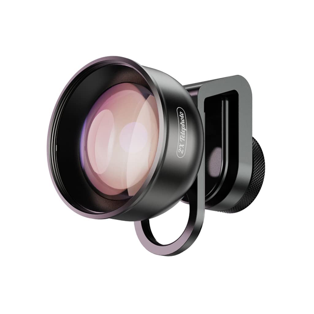 WALNUTA APL-HD5T 2X Zoom Telephoto Lens for iPhone & Android - Multi-Layer HD Camera Lens with LED Light for Professional Photography | Perfect for Travel, Portrait & Night Shots