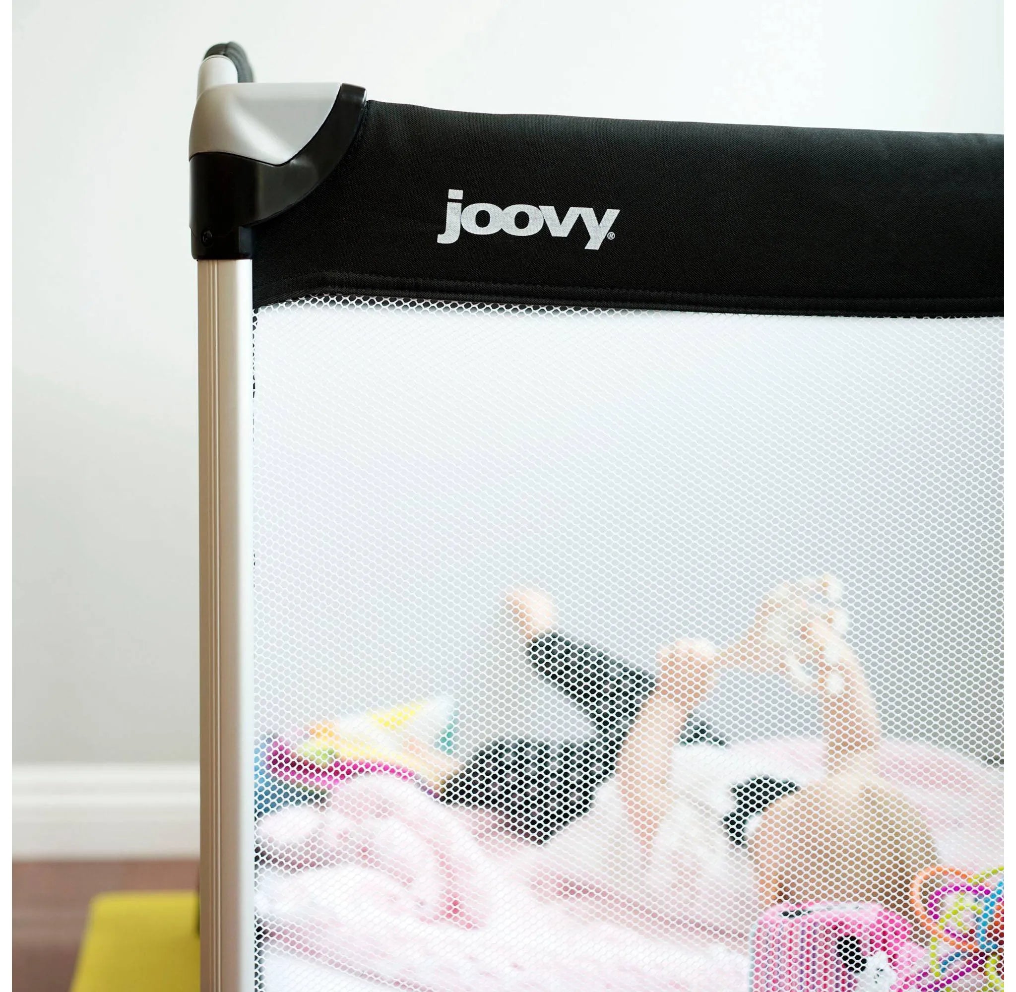 Room2 Largest Portable Playpen Playard - Black Baby Play Yard for Indoor & Outdoor Use - Perfect for Travel, Home, and Daycare Safety