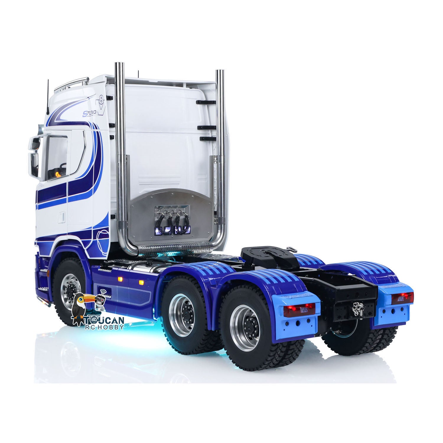 TOUCAN 770S 1/14 Scale RC Tractor Truck - 6x6 Metal Chassis FPV Model with Smoke & Sound Effects, 2-Speed Transmission, RTR (Ready-to-Run) - Perfect for Off-Road Adventure, RC Racing and FPV Driving Experience
