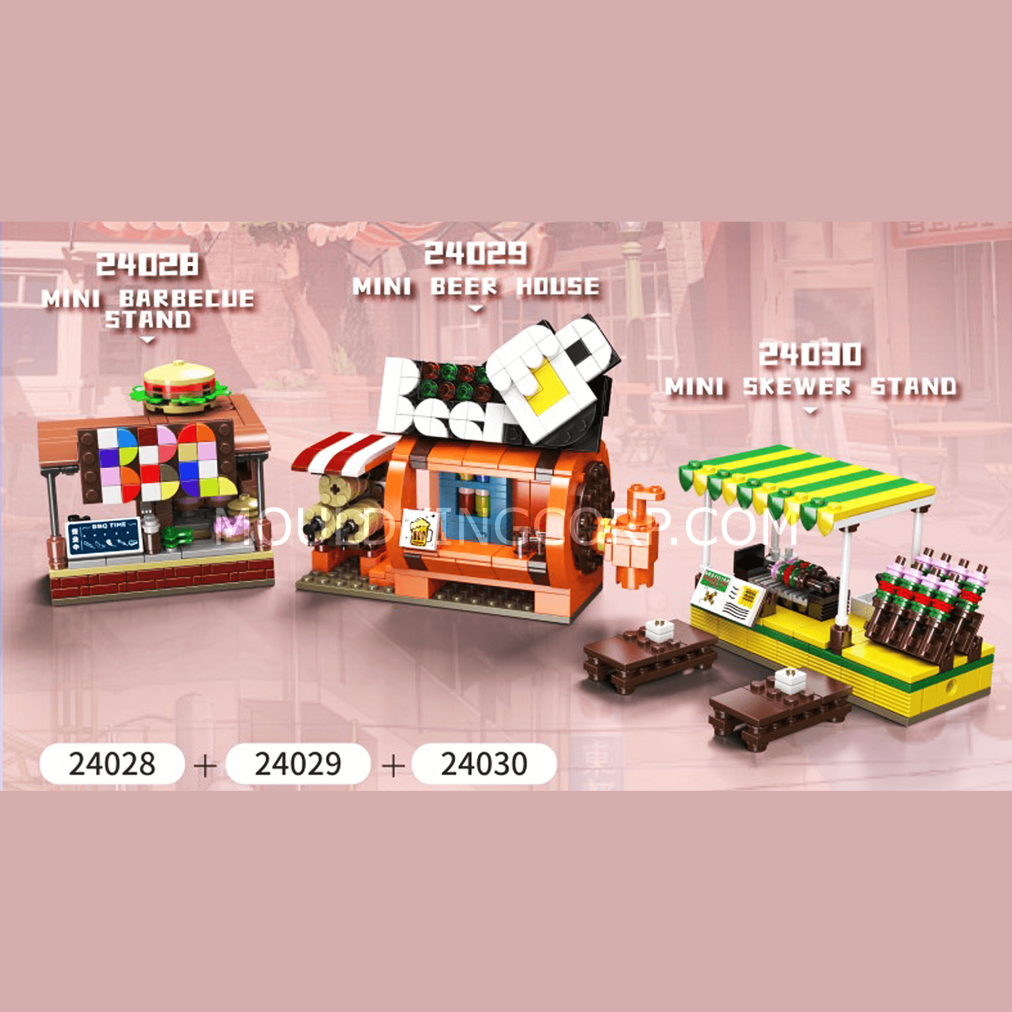 Mould King 24027 Chocolate Shop Building Blocks Toy Set - 255 Pieces | Creative DIY Construction Kit for Kids & Adults | Perfect for Birthday Gifts, Home Decor & Educational Play