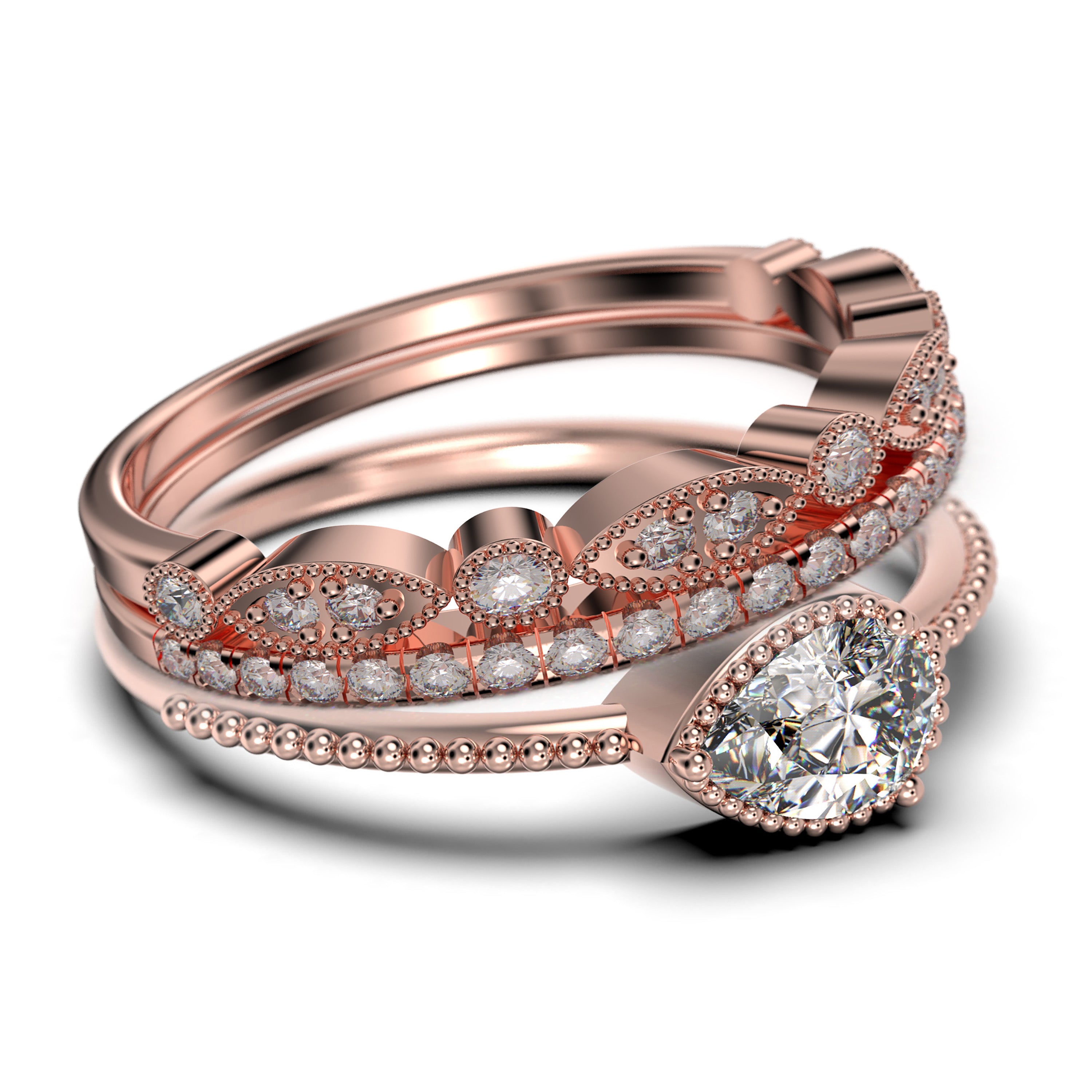 2.10 Carat Pear Cut Moissanite Diamond Engagement Ring for Women, 925 Sterling Silver with 18k White Gold Plating - Classic Wedding Band, Promise Ring, Dainty Jewelry Set for Bridal, Anniversary & Special Occasions