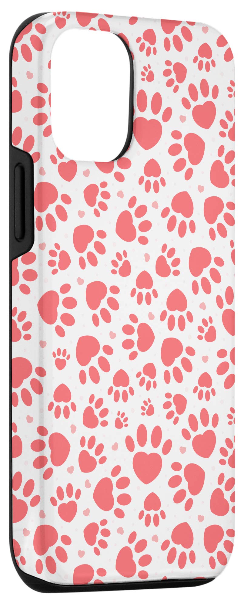 Cute Dog Paw Print iPhone 12/12 Pro Case - Shockproof Protective Cover for Women & Girls - Perfect for Pet Lovers, Daily Use & Outdoor Activities