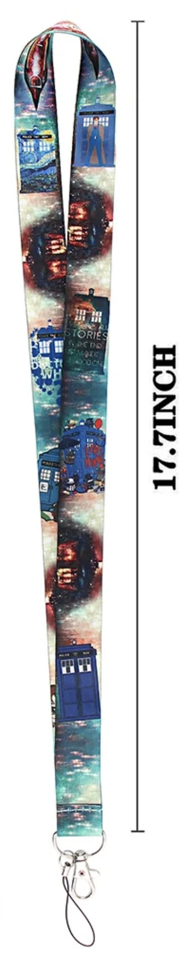Doctor Who Tardis Keychain Lanyard - 17.7