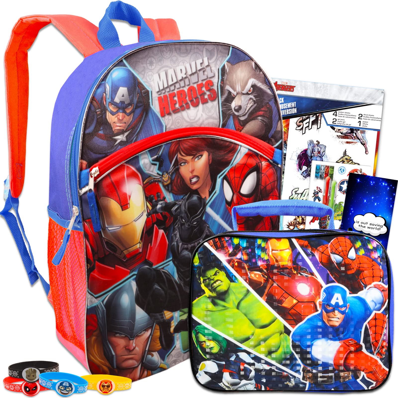 Marvel Avengers Backpack with Lunch Box Set - 15